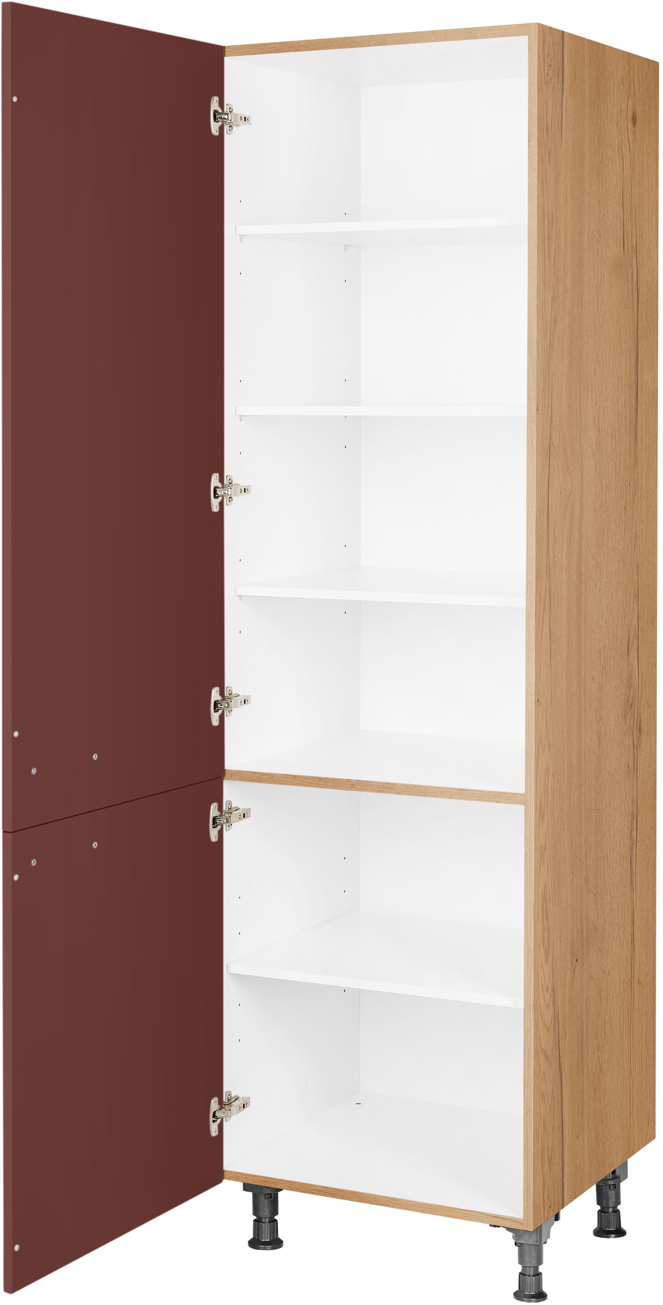 nobilia® Vorratsschrank "Easytouch", Ausrichtung wählbar, mit zwei Türen, vormontiert, Breite/Höhe: 60/216,6 cm