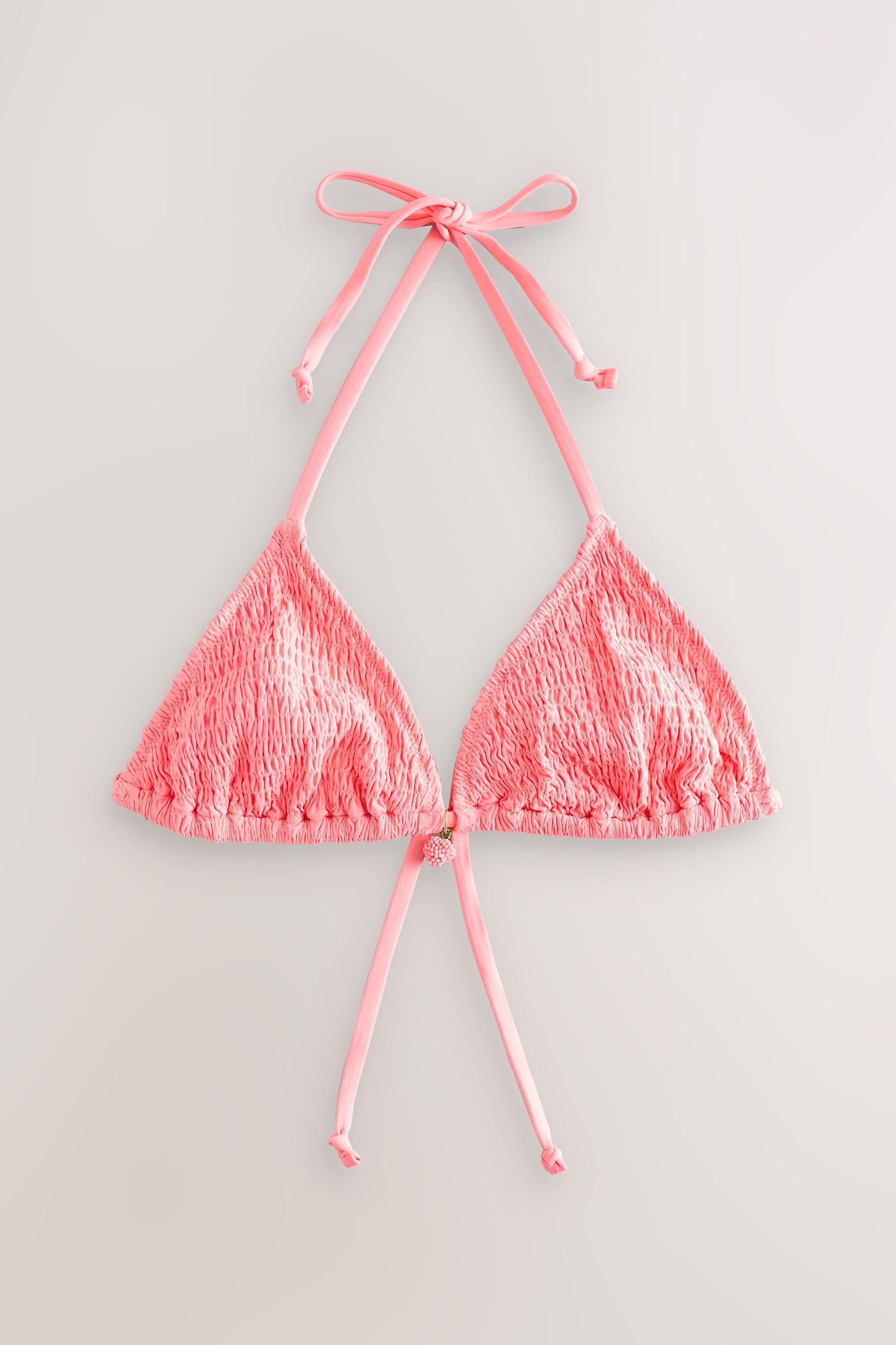 Next Triangel-Bikini-Top Gerafftes Triangel-Bikinioberteil, 2er-Pack (2-St)