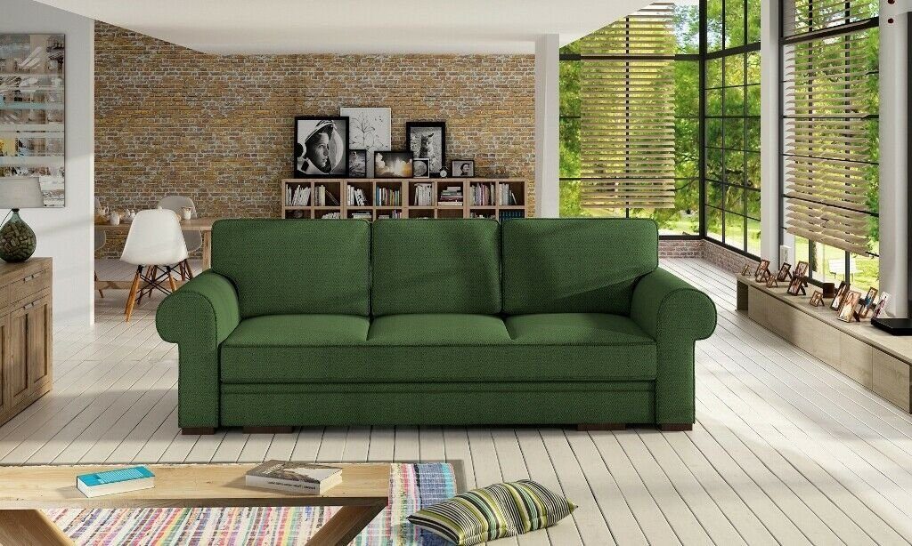 Sofa, Grün Mit JVmoebel Bettfunktion