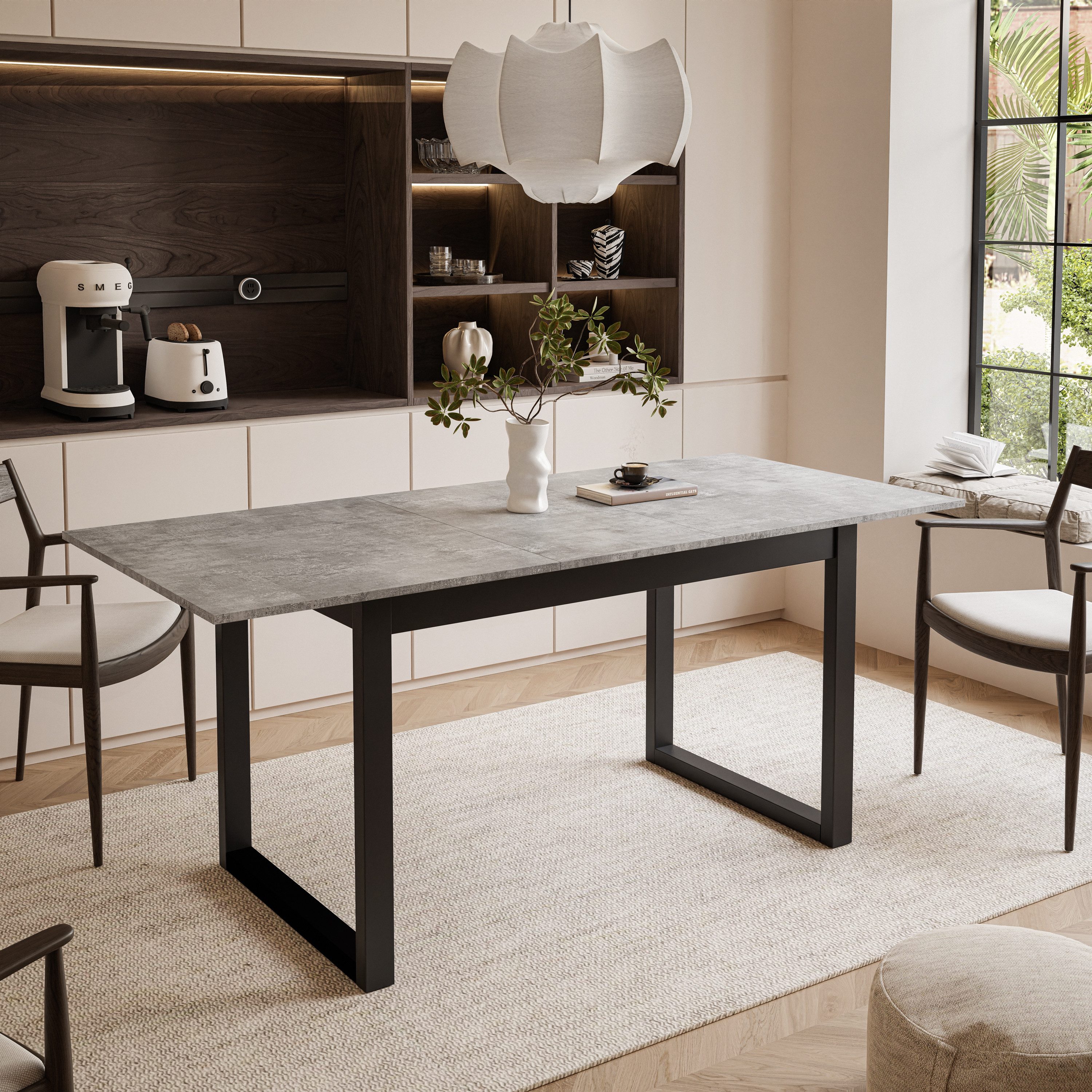 Lookway Esstisch ARTON II ausziehbarer Tisch 140 cm, Breite: 140-195