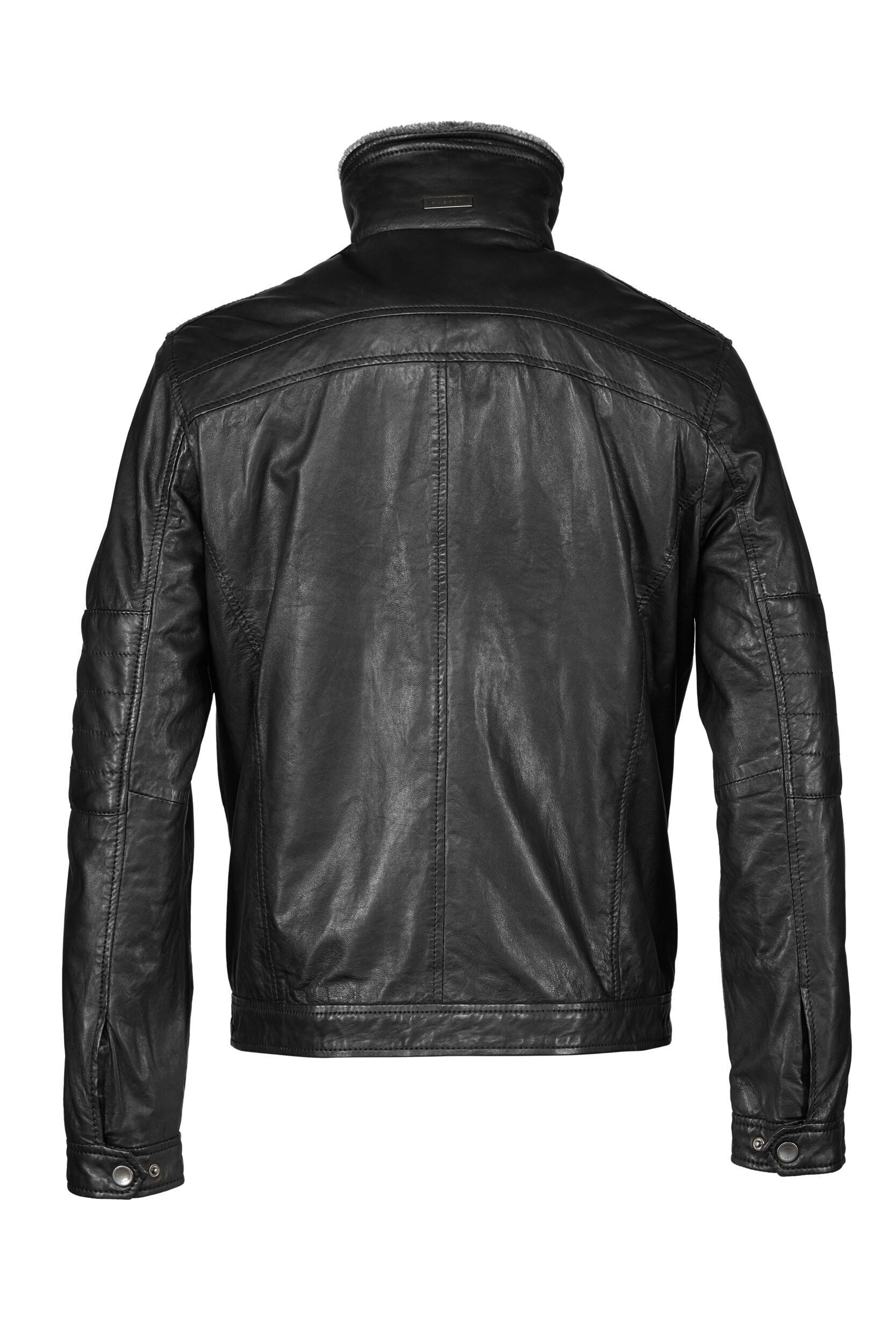 bugatti Lederjacke BUHEAVEN (1-St) mit Reißverschlusstaschen günstig online kaufen