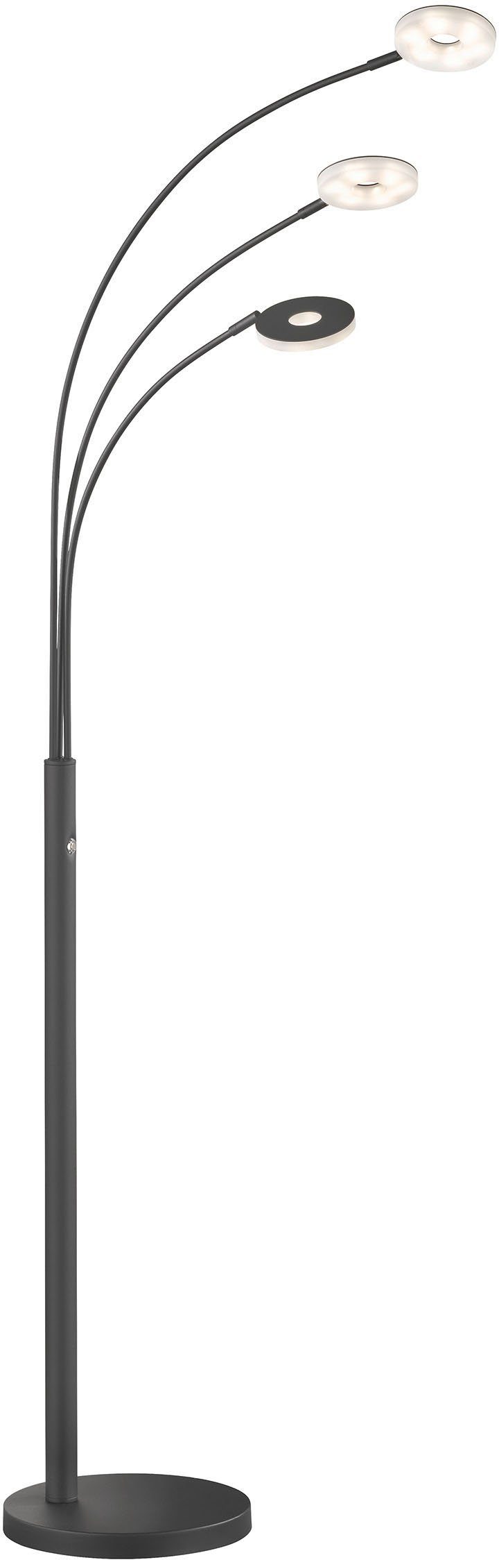 FISCHER & HONSEL LED Bogenlampe kaltweiß fest warmweiß - Dent, integriert, LED Dimmfunktion