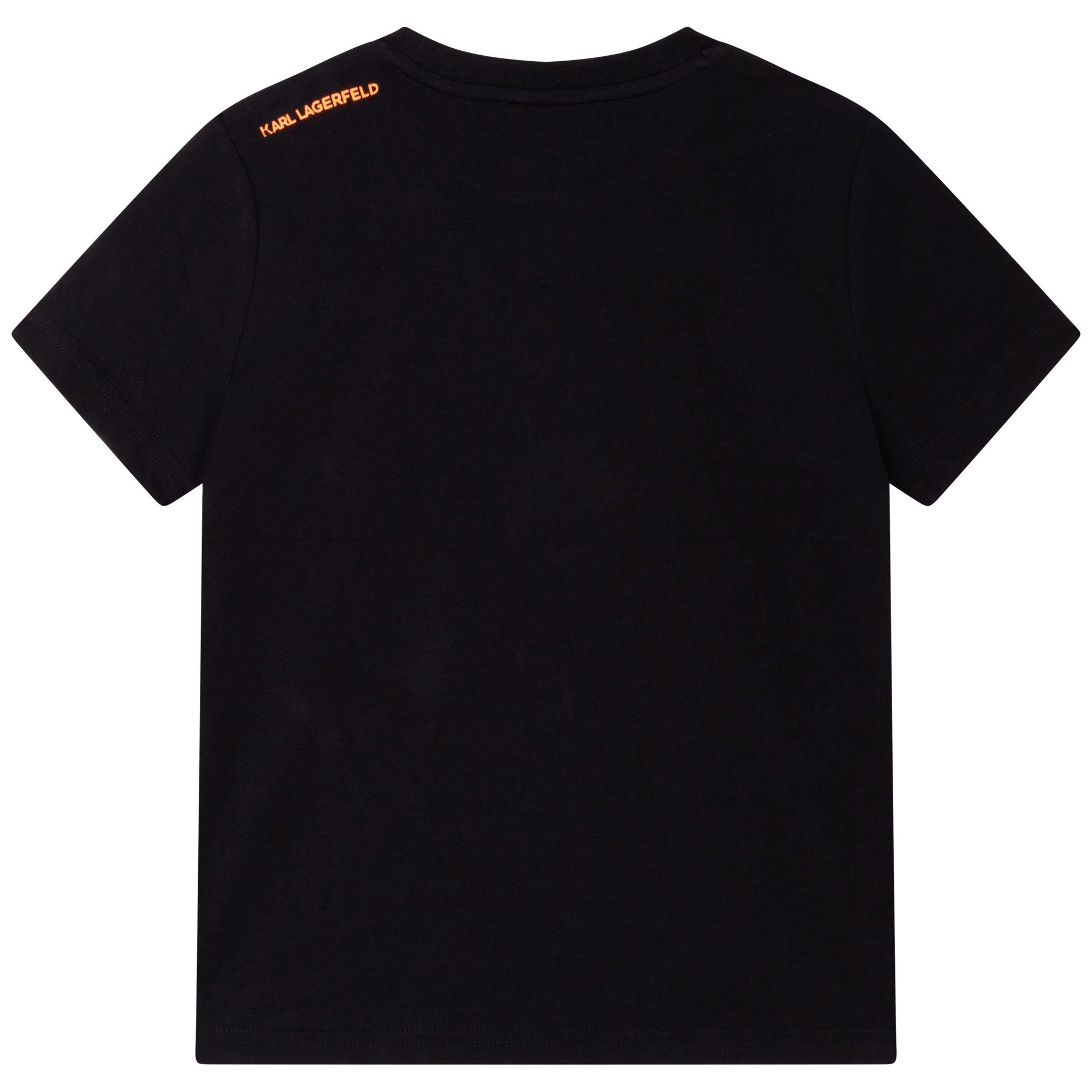 orange Katze Lagerfeld Karl T-Shirt Umhängetasche LAGERFELD schwarz Print mit KIDS KARL Choupette