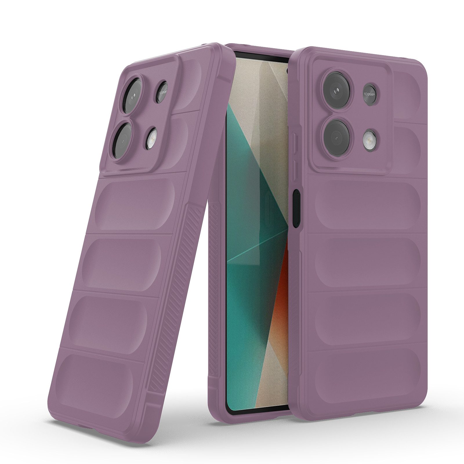Tec-Expert Handyhülle Cover Hülle für Xiaomi Redmi Note 13 5G 6.67 Zoll, 6.67", Case mit Griffzonen und Mikrofaser Inlay