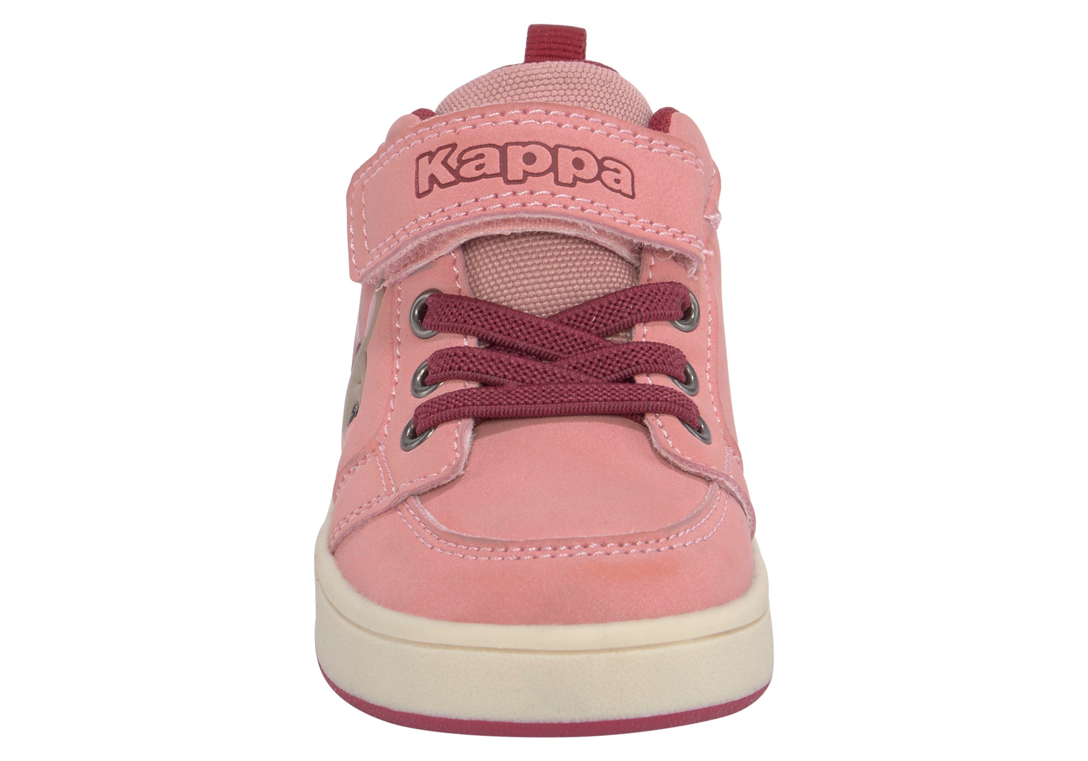 rosa Kappa praktischem Sneaker mit Klettverschluss
