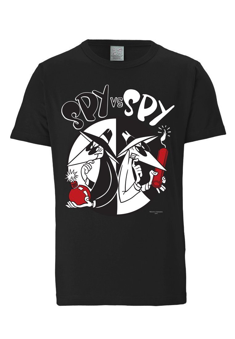 LOGOSHIRT T-Shirt Spion und Spion - Spy vs Spy mit tollem Frontprint