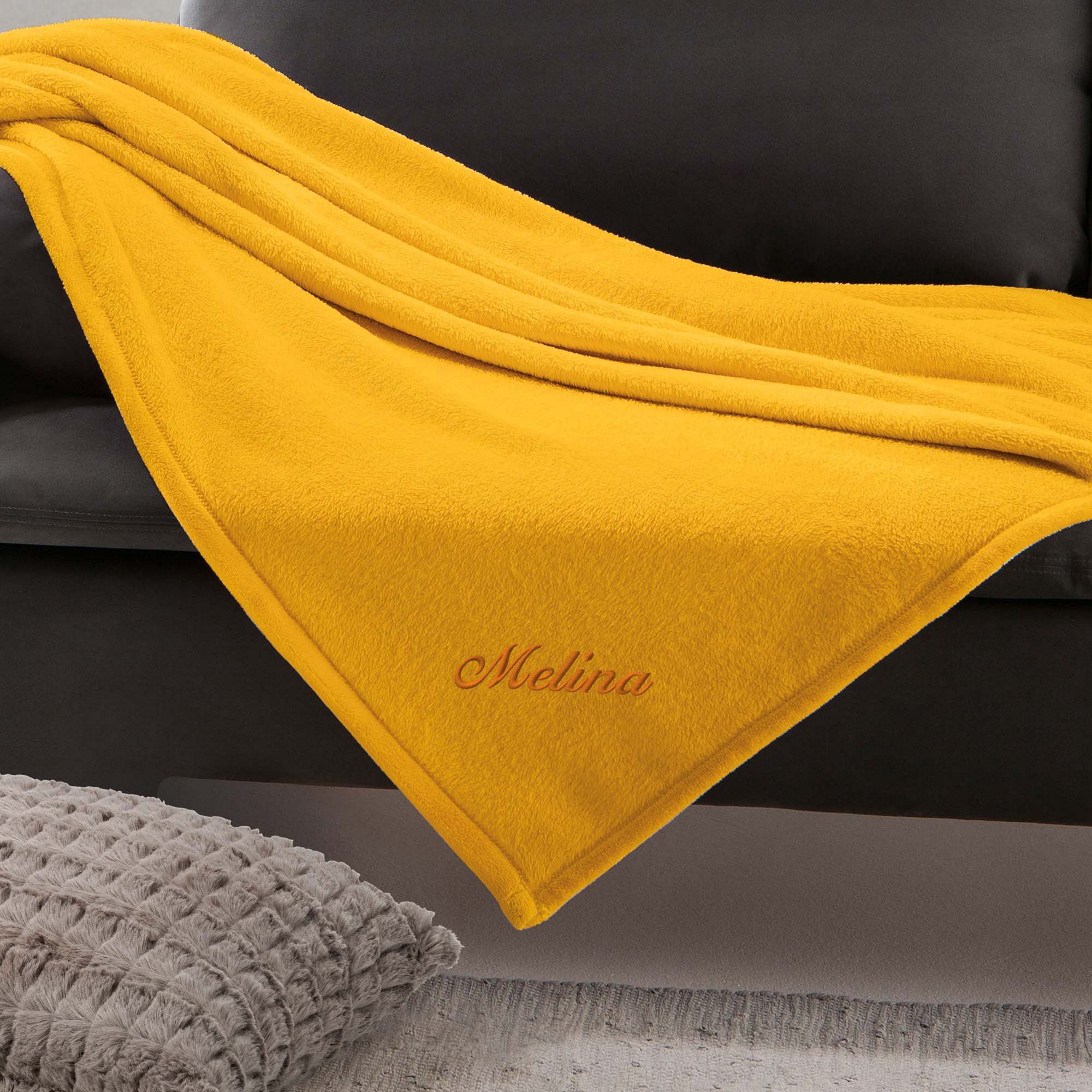 Wohndecke Wohndecke "Amarillo", REDBEST, Fleece Uni günstig online kaufen