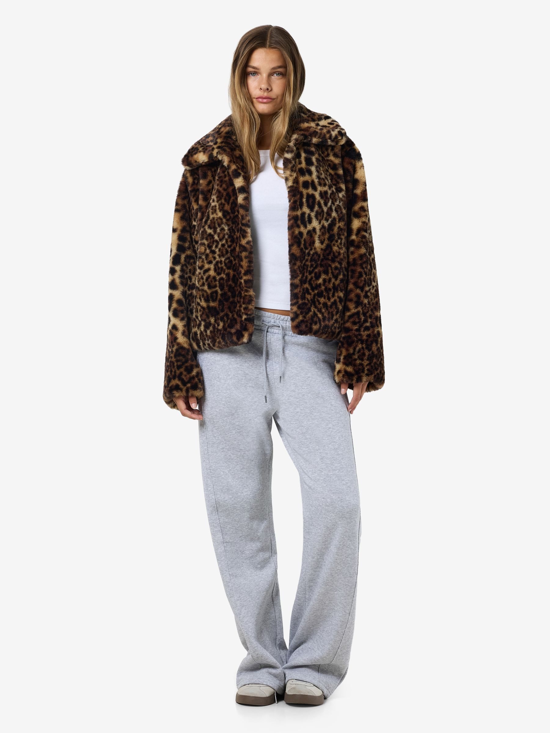 Noisy may Blouson Luxuriöses Leopardenmuster für jeden Anlass (1-St) NMEVE günstig online kaufen