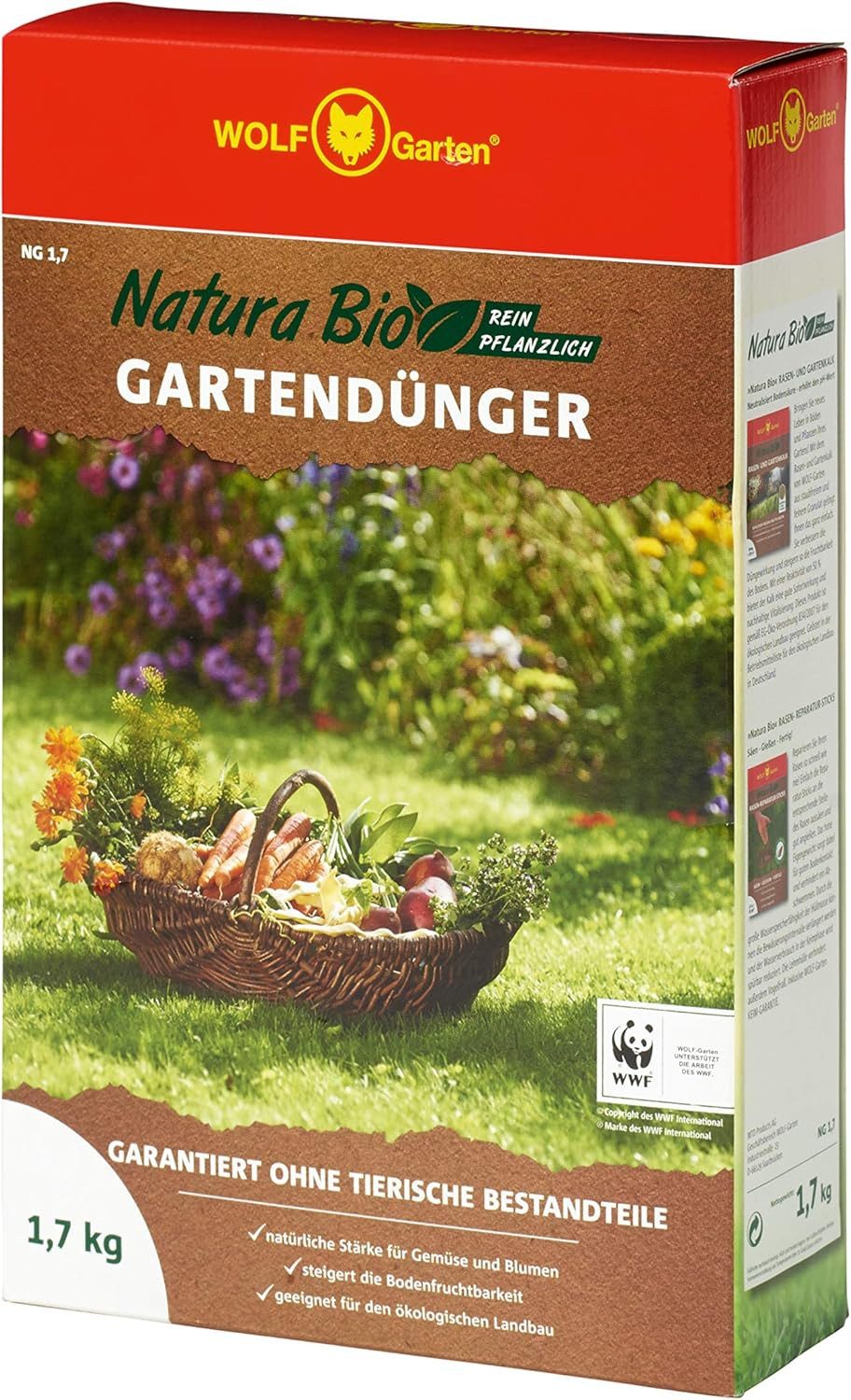Gartendünger Biodünger, Natura Bio - NG 1,7 Gartendünger für 25 m²