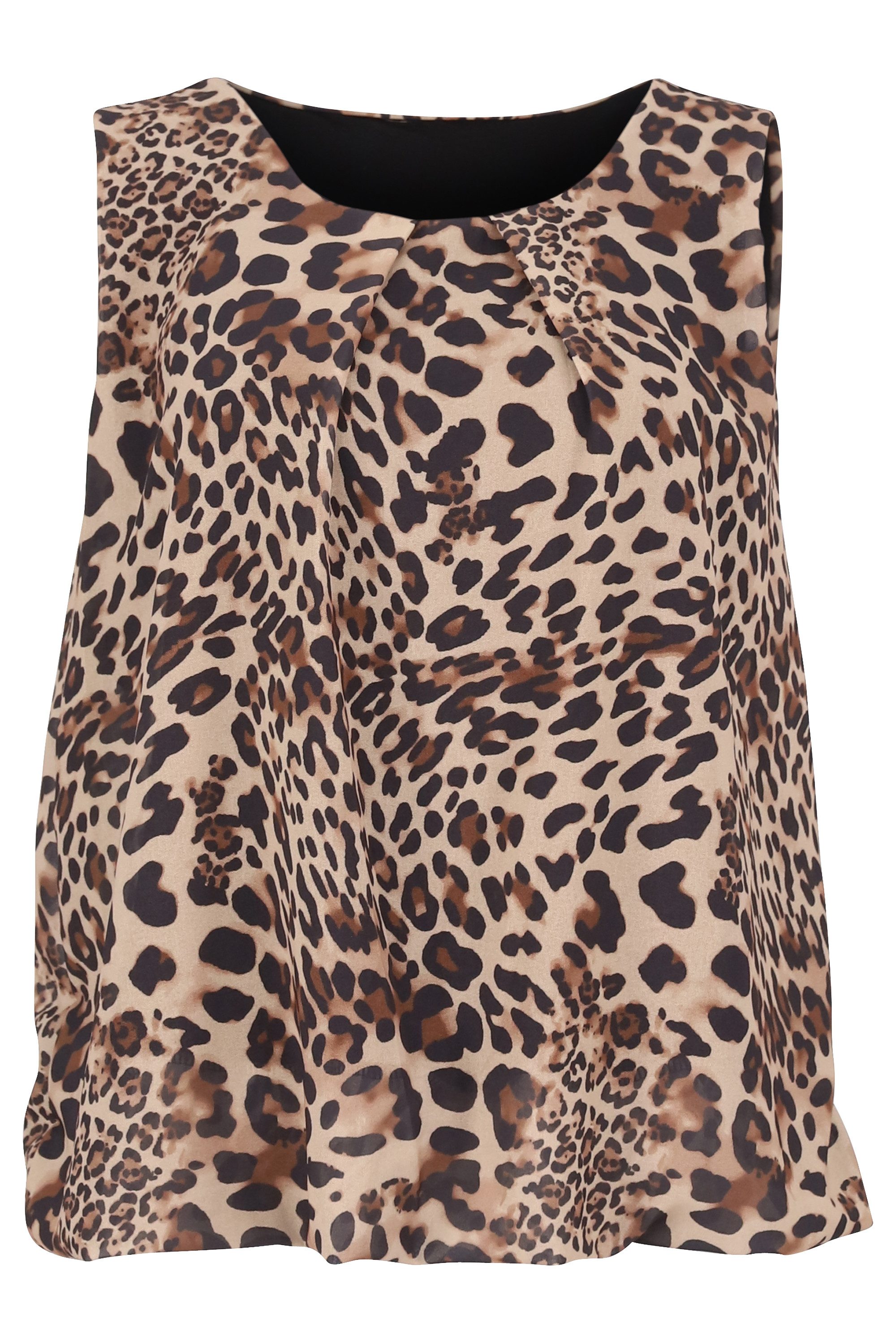 malito more than fashion Chiffonbluse 6879 Blusentop mit Rundhals-Ausschnit günstig online kaufen