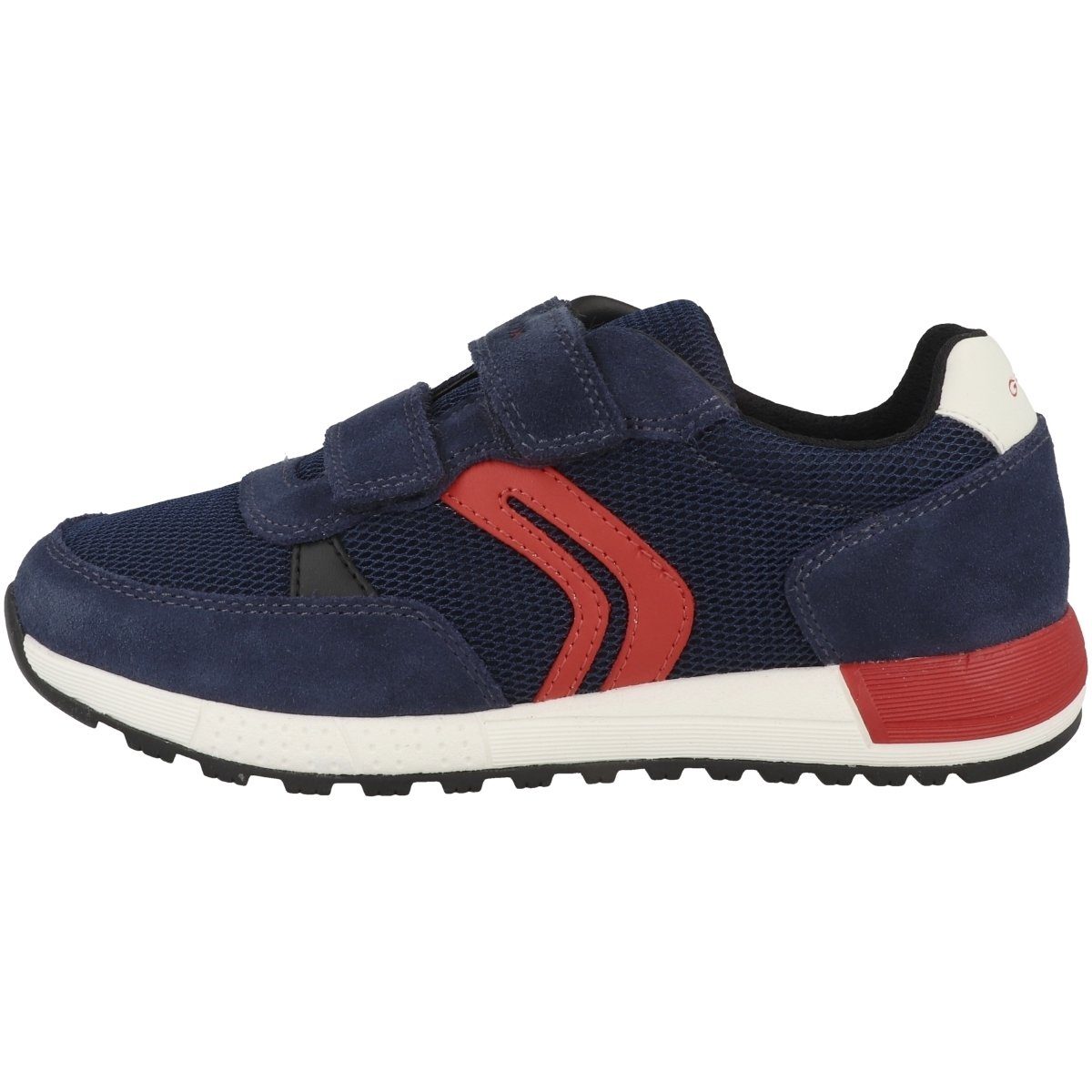 Geox J Alben B. A Unisex Kinder Sneaker blau