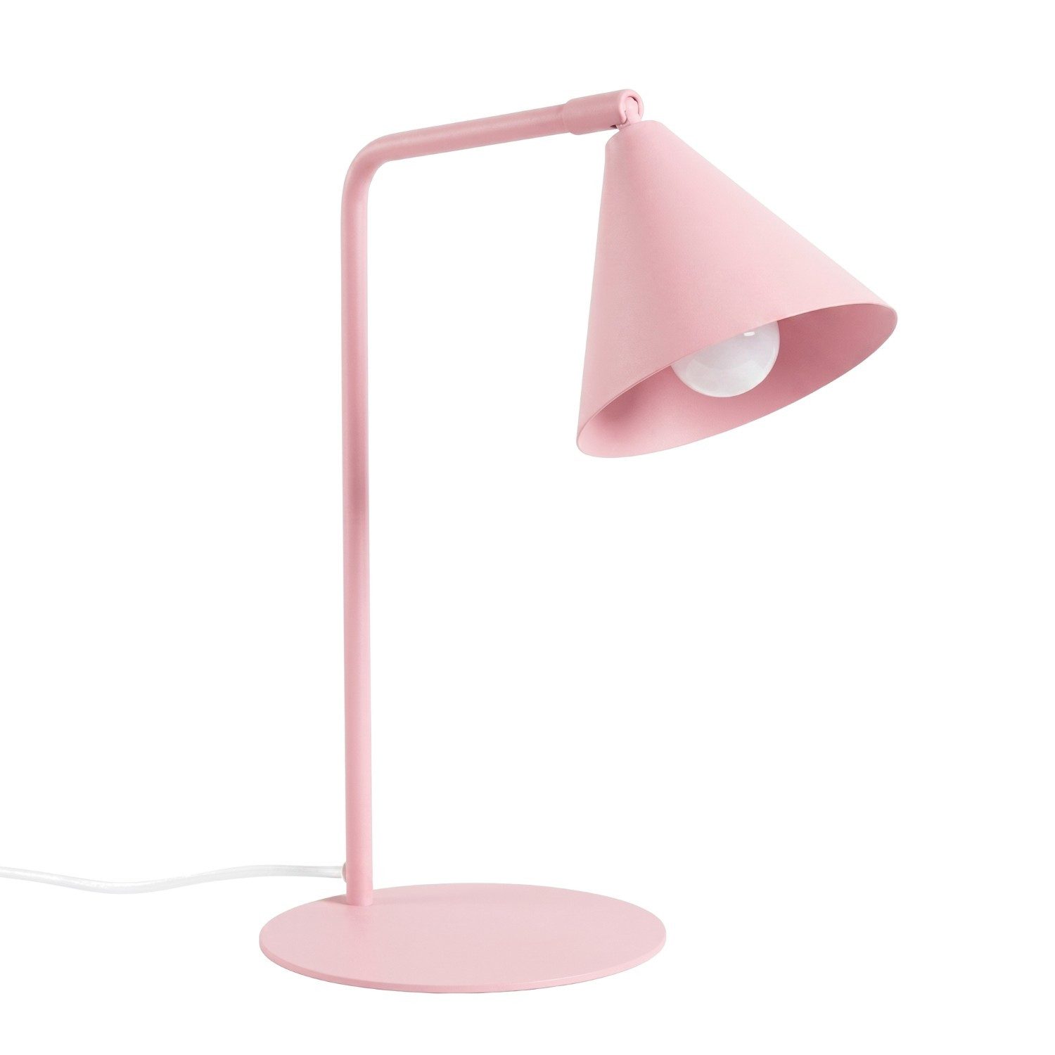 SOLLUX lighting Schreibtischlampe Schreibtischleuchte NOX rosa, Nicht enthalten