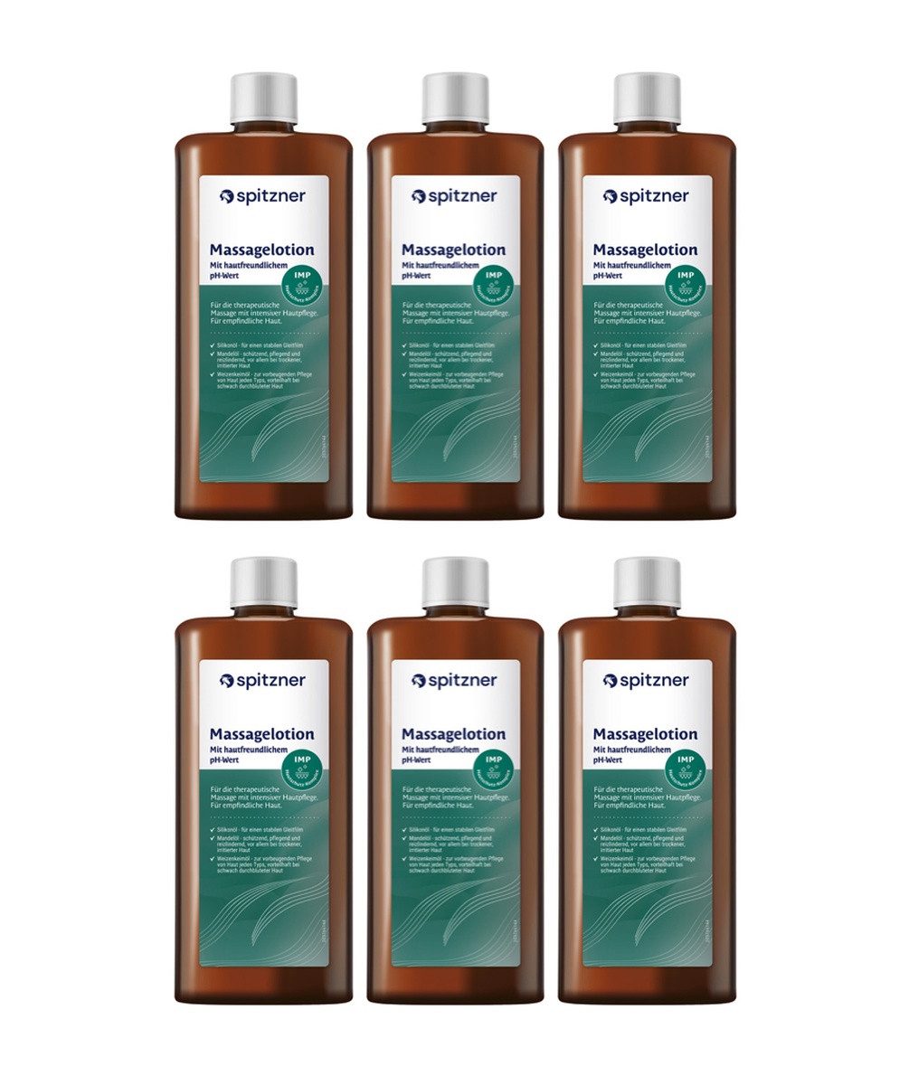 Spitzner Massageöl Spitzner Massagelotion 6er-Set (6 x 1L)
