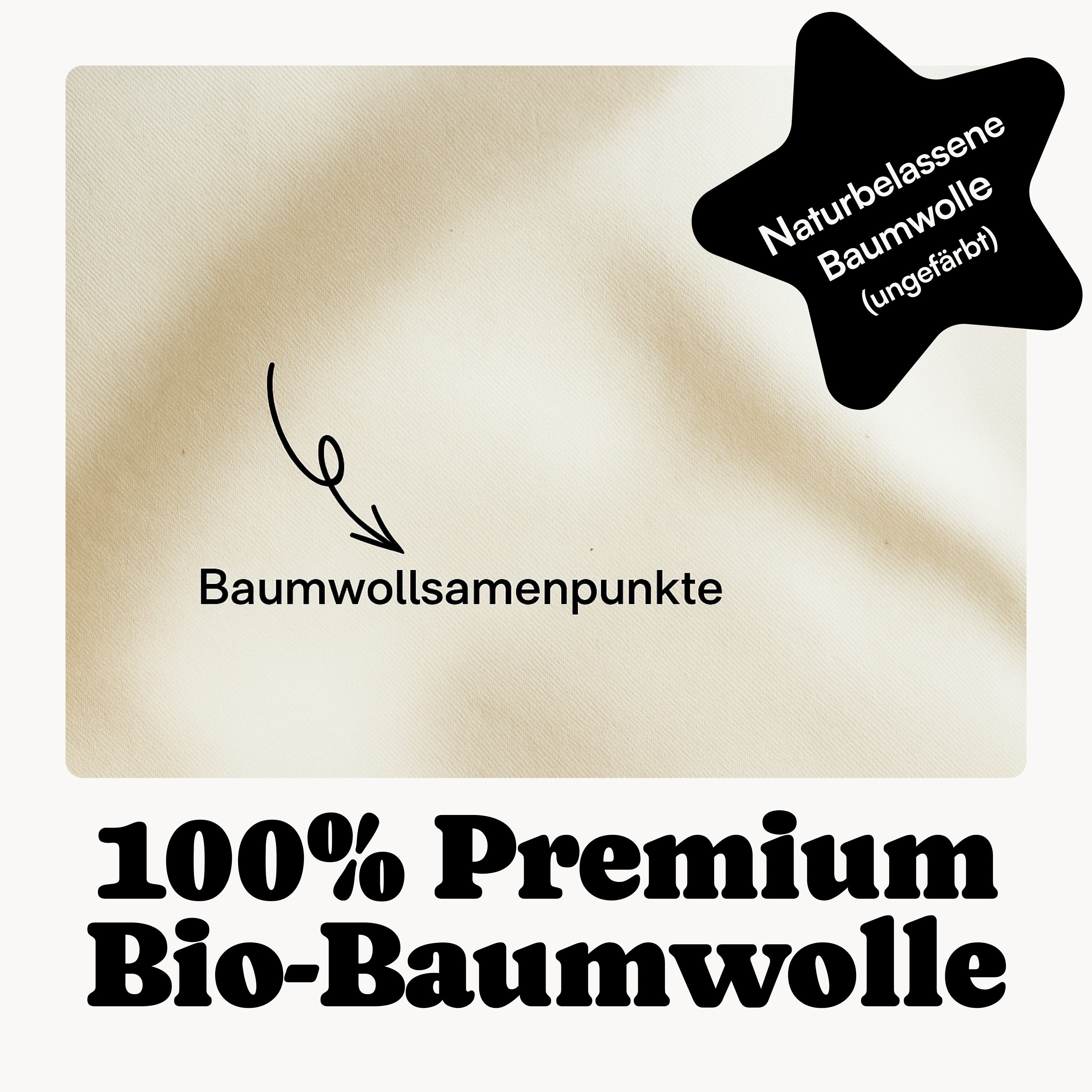 Seralino Spannbettlaken Mako Satin Spannbetttuch (100% Bio Baumwolle), 100% Bio-Baumwolle, Gummizug: rundum, Etiketten zeigen Seiten – schnelles, unkompliziertes Beziehen garantiert., Fairtrade/ GOTS zertifizierte uni Bettlaken, weich