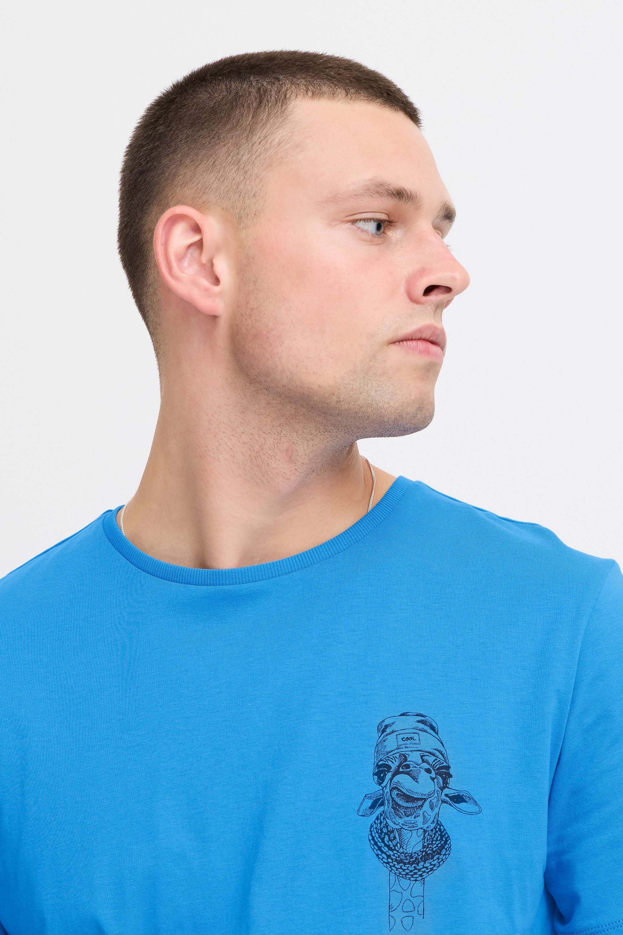 Blend Rundhalsshirt BHJackson (1-tlg) Lässiges T-Shirt mit Backprint