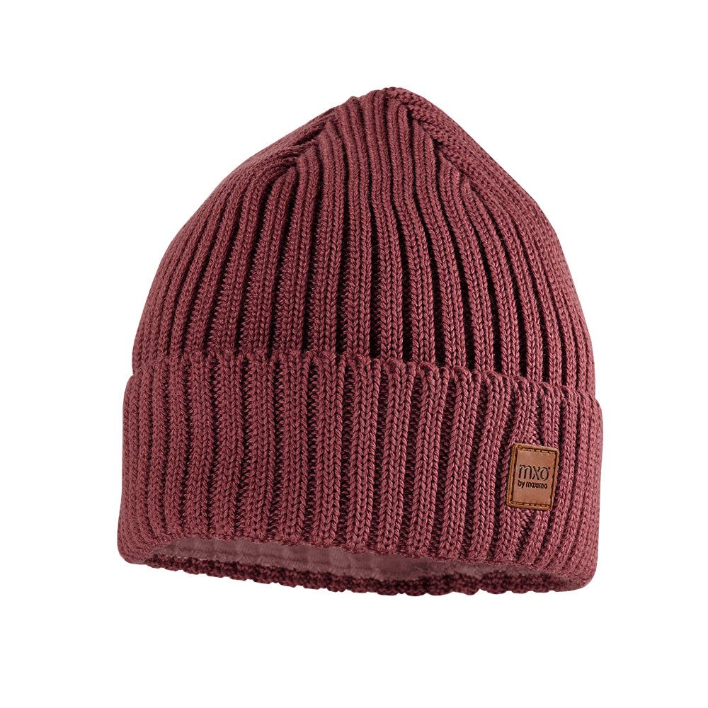 MAXIMO Strickmütze Wolle, gefüttert, breiter Umschlag