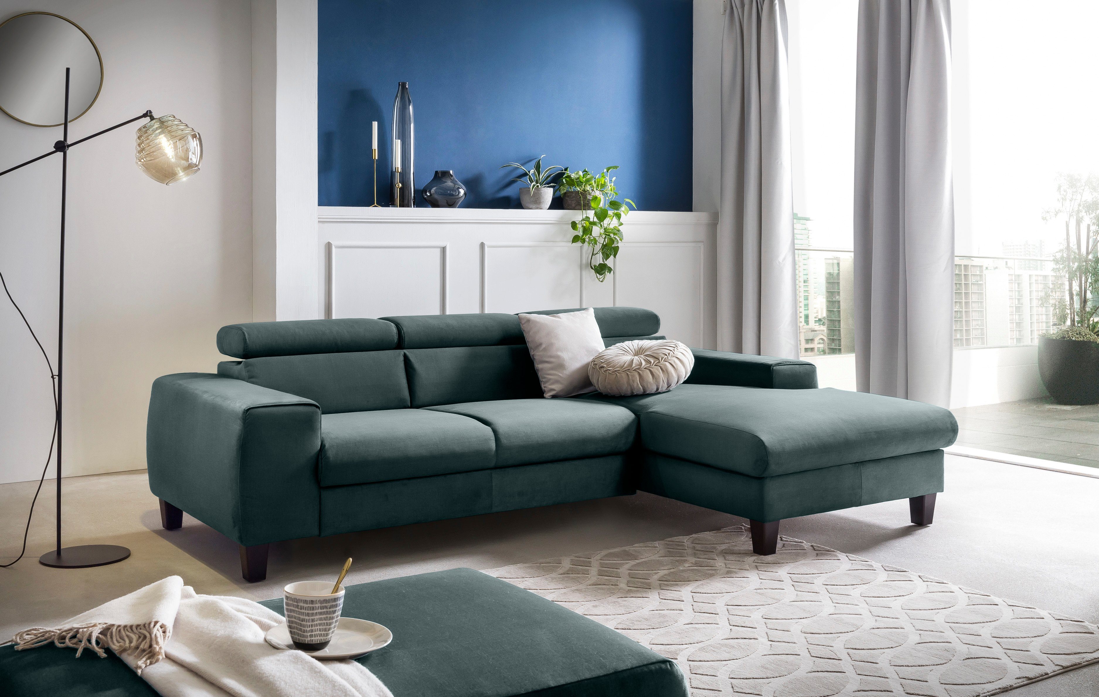 COTTA Ecksofa Morven L-Form mit Kopfteilverstellung, günstig online kaufen