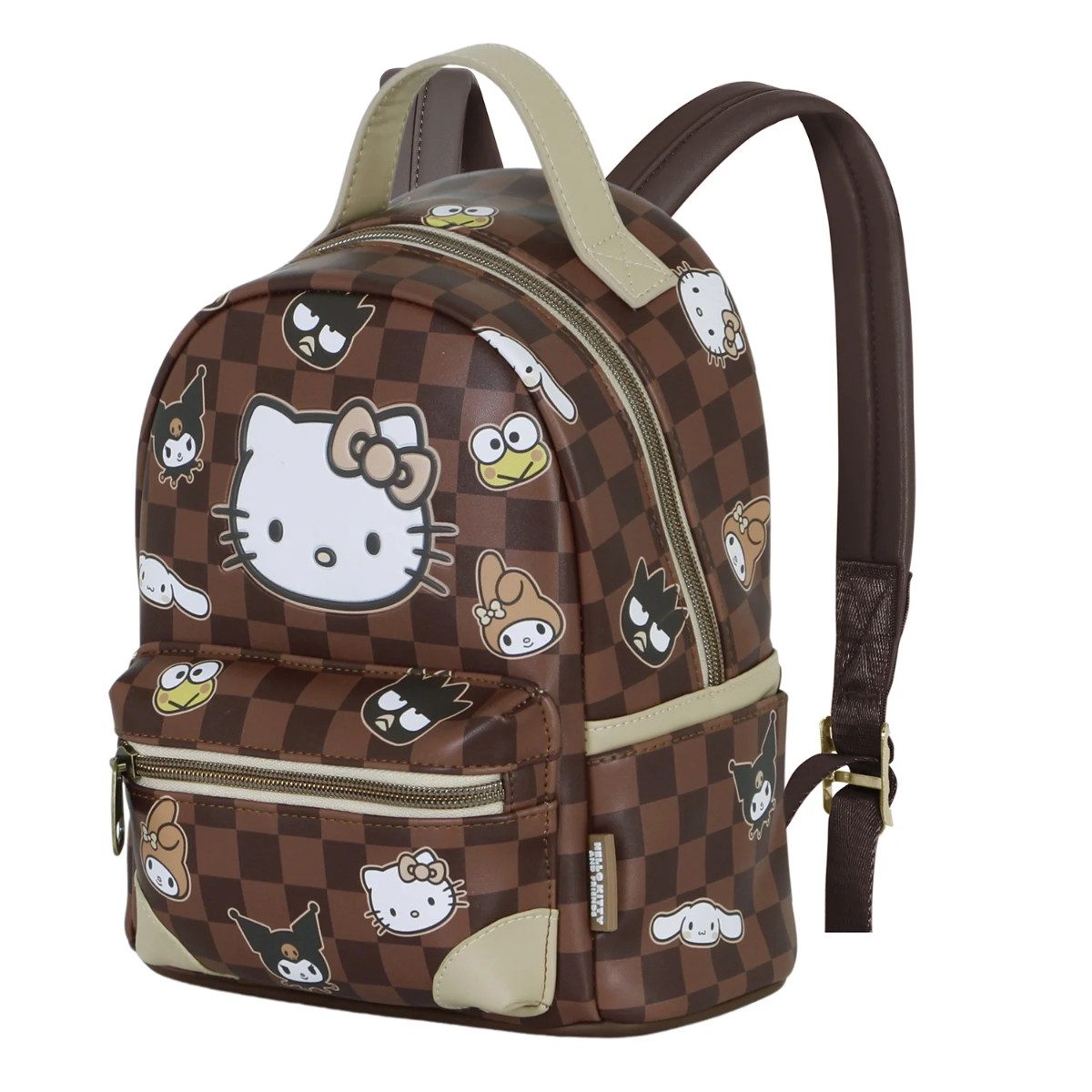 Hello Kitty Rucksack mit Frontfach Seitenfächern Alltag Schule Reise (1-tlg)