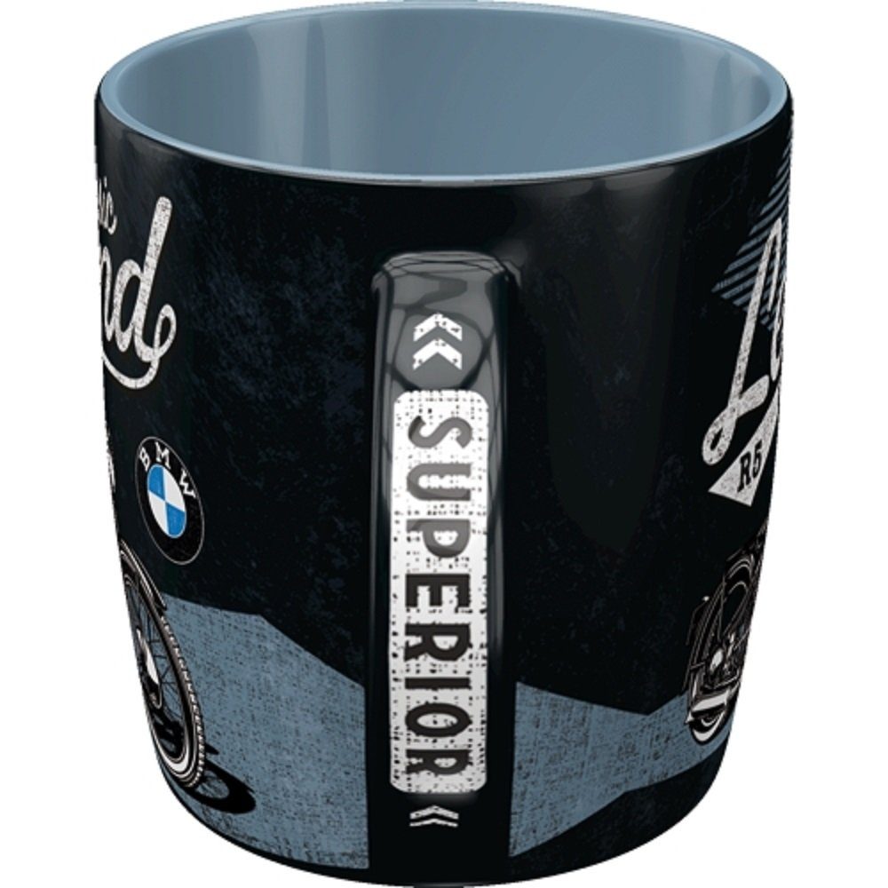 BMW Tasse BMW Classic Legend Motorrad Kaffee Becher Kaffeetasse Motorsport Tasse, 1-tlg.