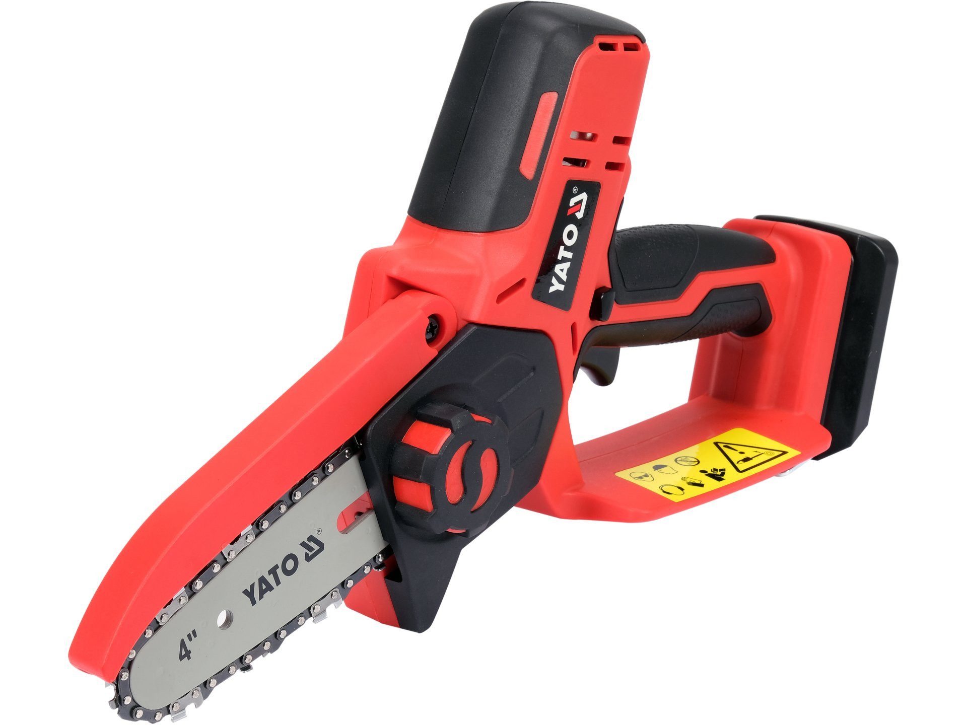 Yato Akku-Kettensäge Akku-Mini-Kettensäge 10 cm, 18V, ohne Akku, Akku-Mini-Kettensäge 10 cm, 18V, ohne Akku