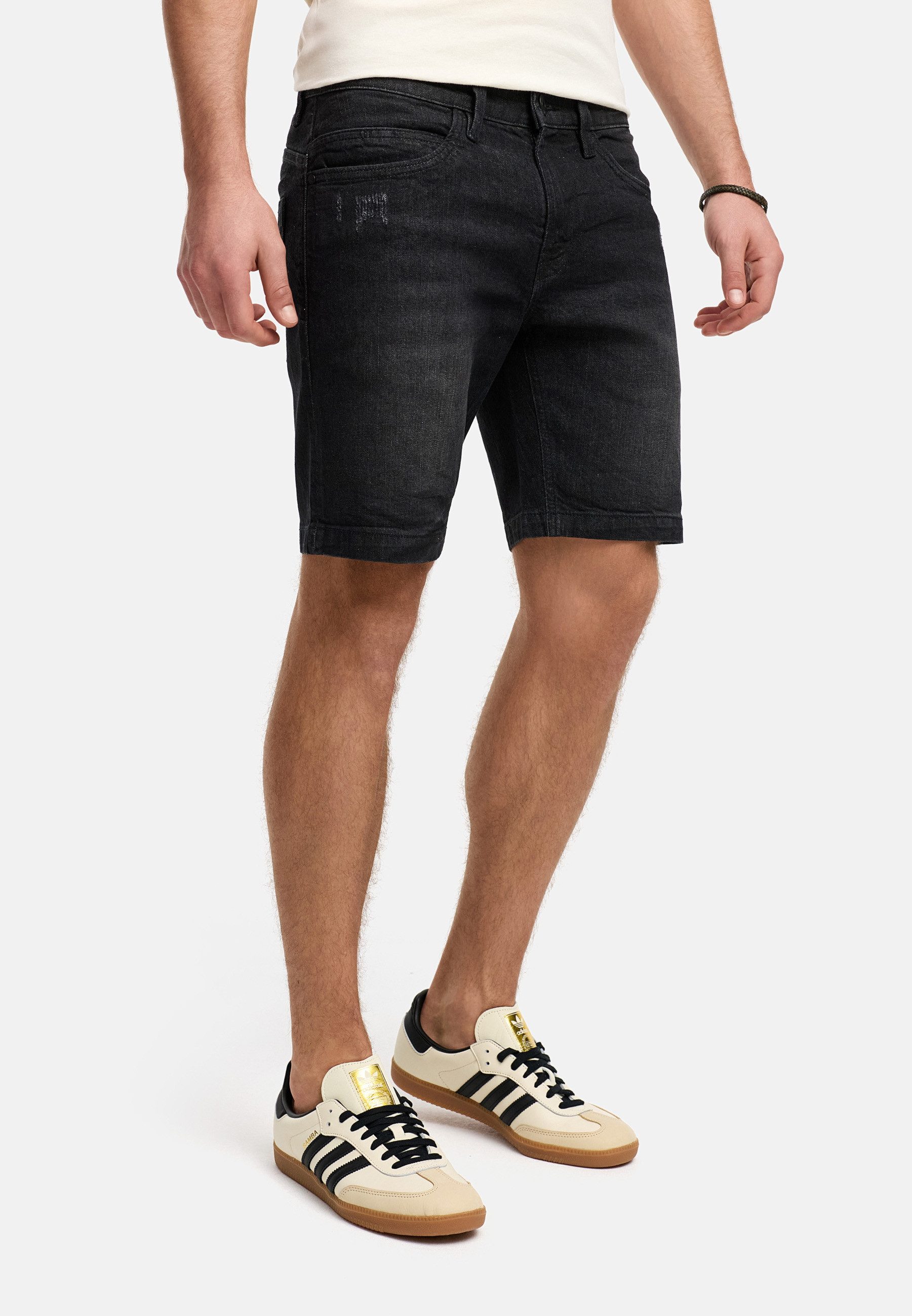 INDICODE Jeansshorts Herren INMCFly Jeans Shorts Herrenshorts stretchy Denim-Shorts mit crushed washing – Bild 4 von 5