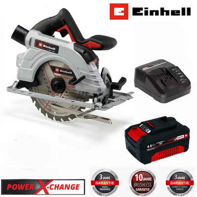 Einhell Akku-Handkreissäge Handkreissäge TE-CS 18/150 Li - 18V mit Akku 4.0 Ah + Ladegerät