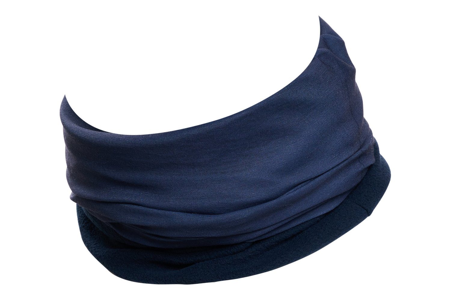 Schlauchschal, blau Polar Halstuch, dunkel Fleeceschal mit Kopftuch, Fleece Hilltop Schal