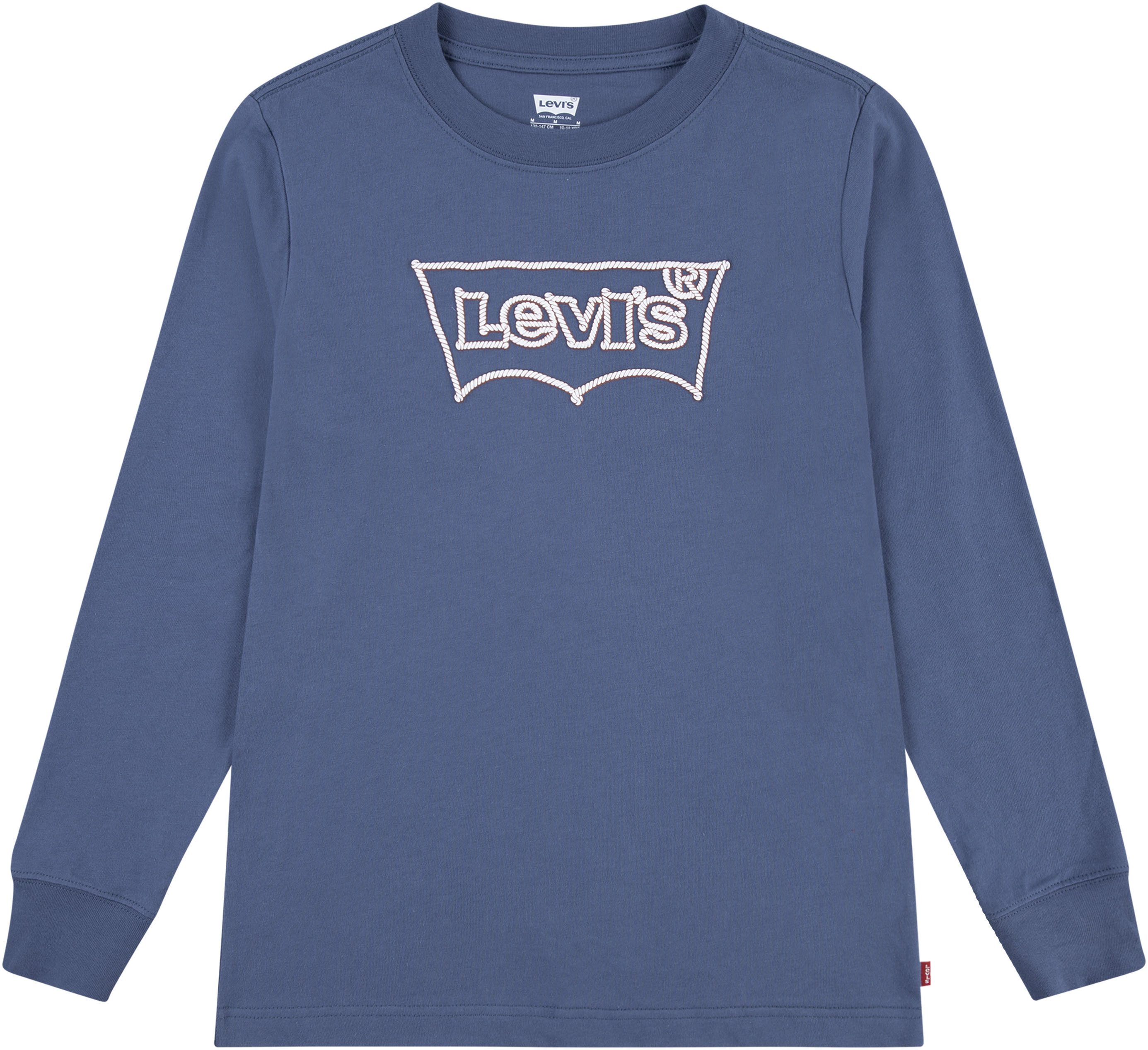 Levi‘s LVG LS Batwing Top Für Mädchen (2–8 Jahre) – Lässiges Langarm-Shirt Mit Weitem Schnitt