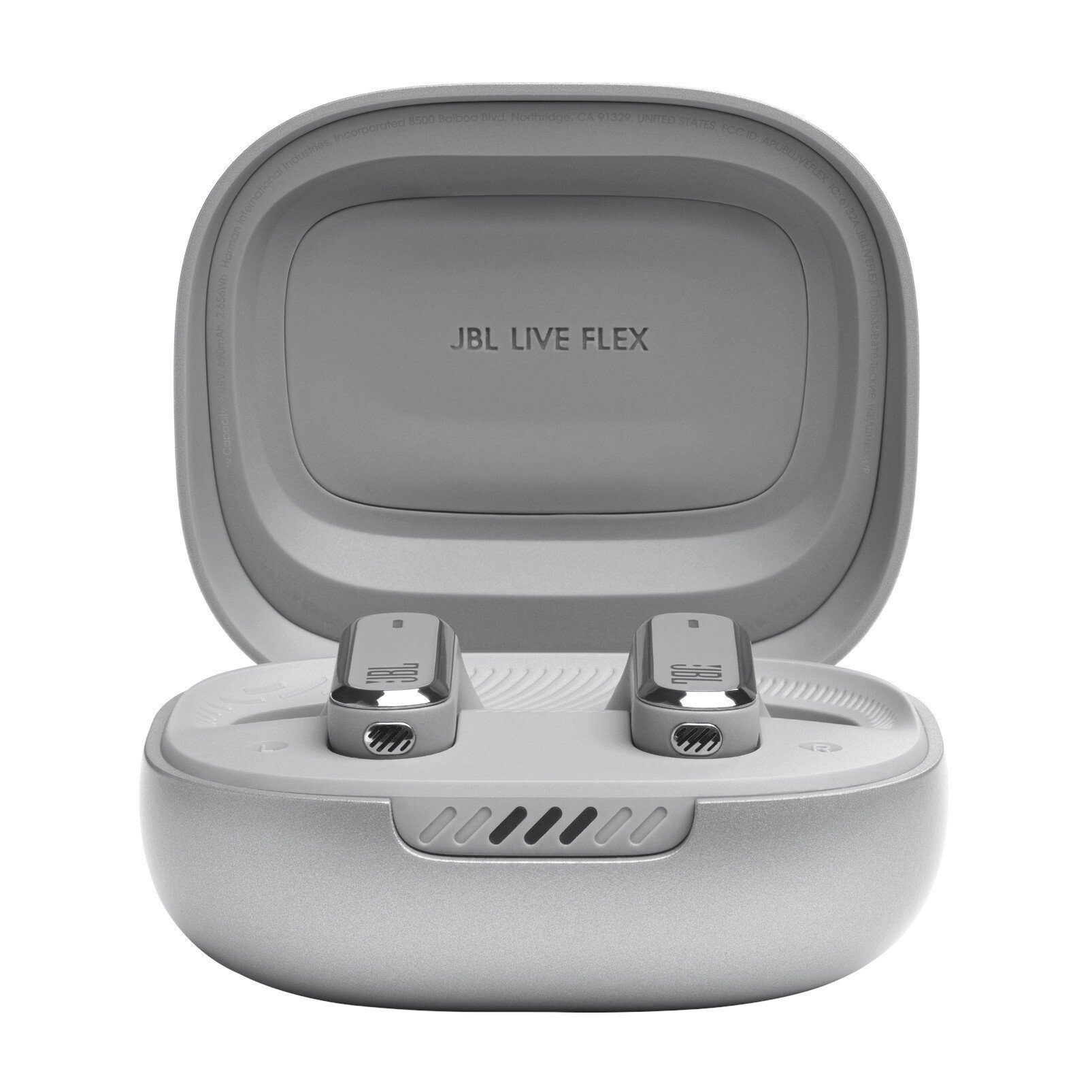 JBL LIVE Flex wireless Silber In-Ear-Kopfhörer