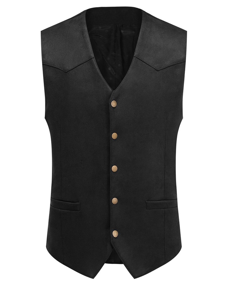 Allthemen Anzugweste Slim Fit Anzugweste im eleganten Look