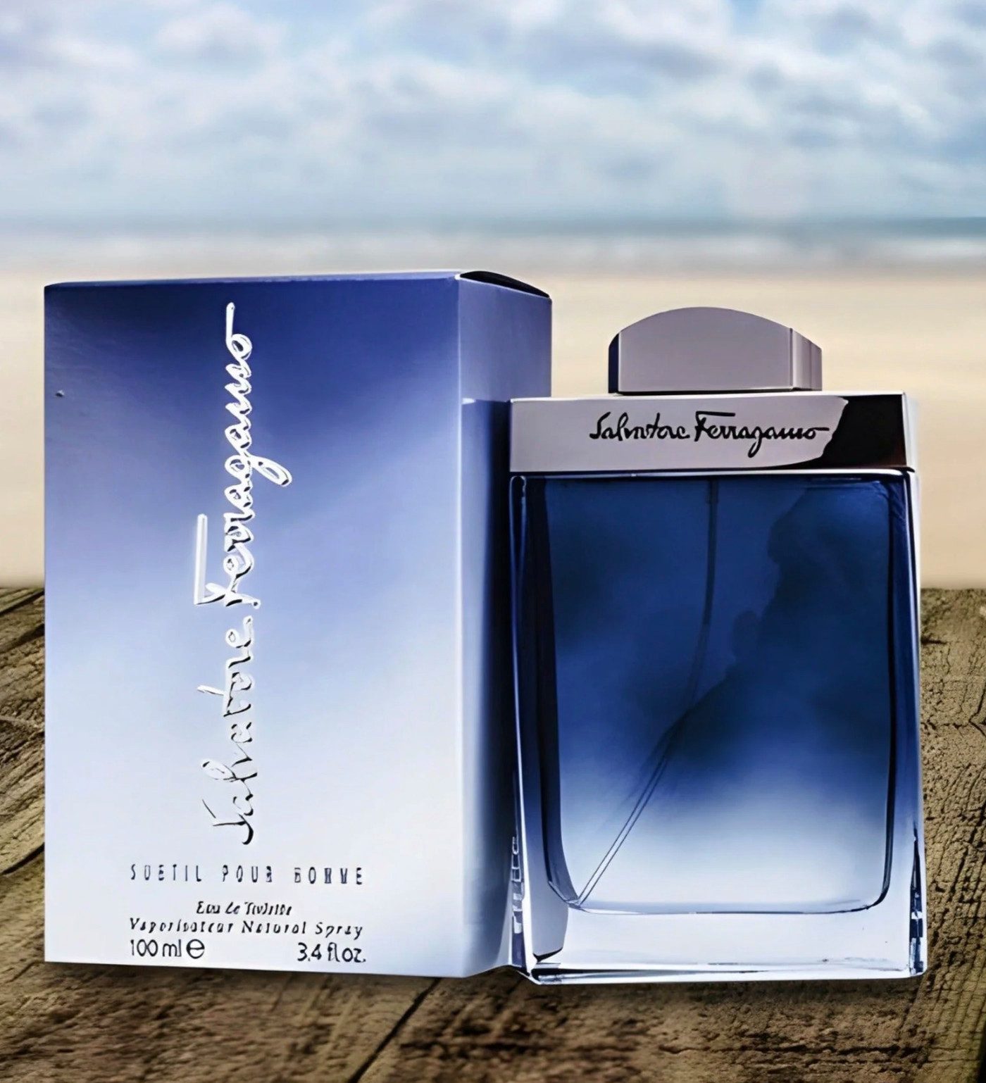 Salvatore Ferragamo Eau de Toilette Subtil Pour Homme Eau de Toilette Parfum Versiegelt 100ML, Harmonischen Balance aus Frische,Wärme,maskuliner Tiefe