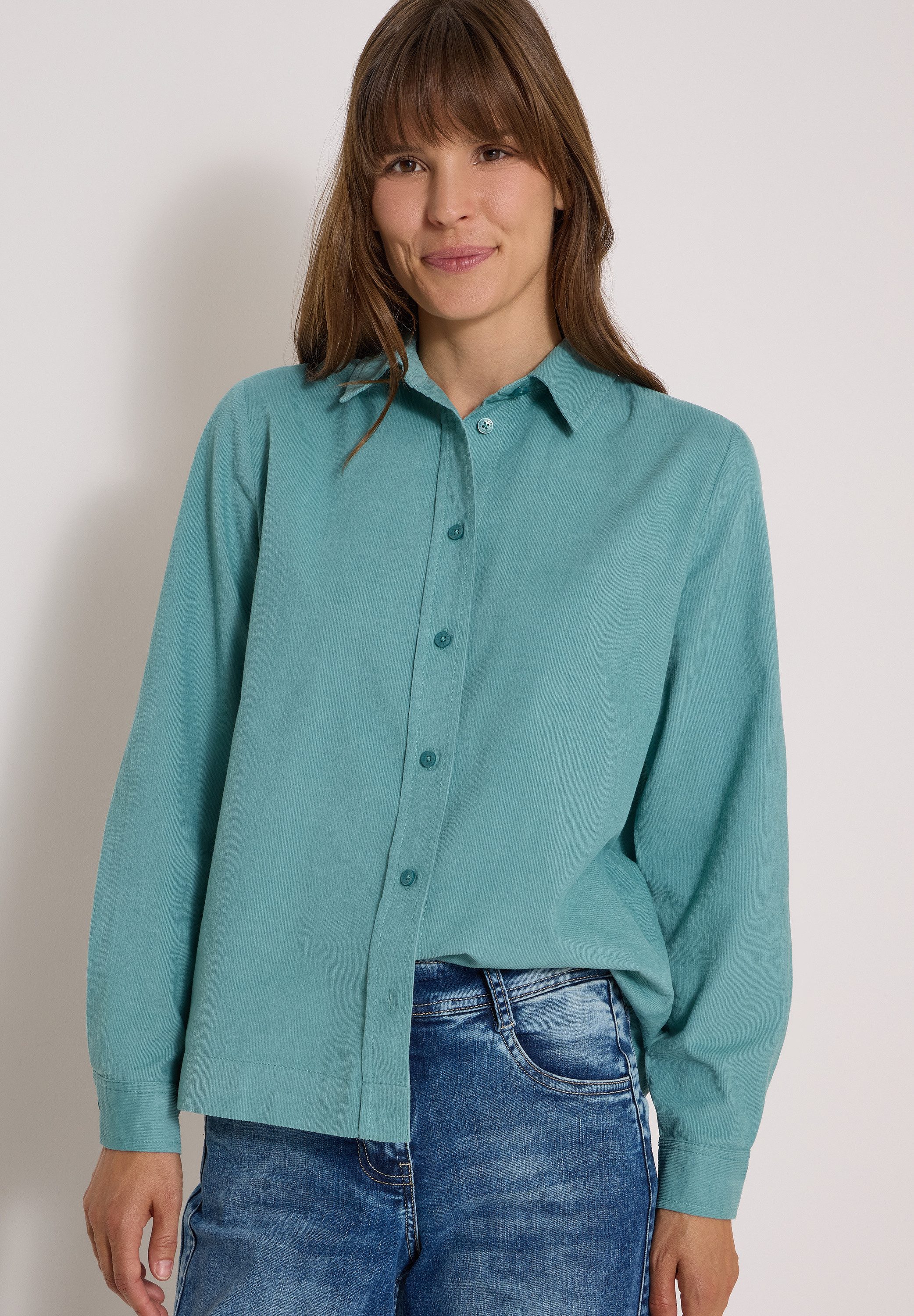 CECIL Hemdbluse in Cord-Optik