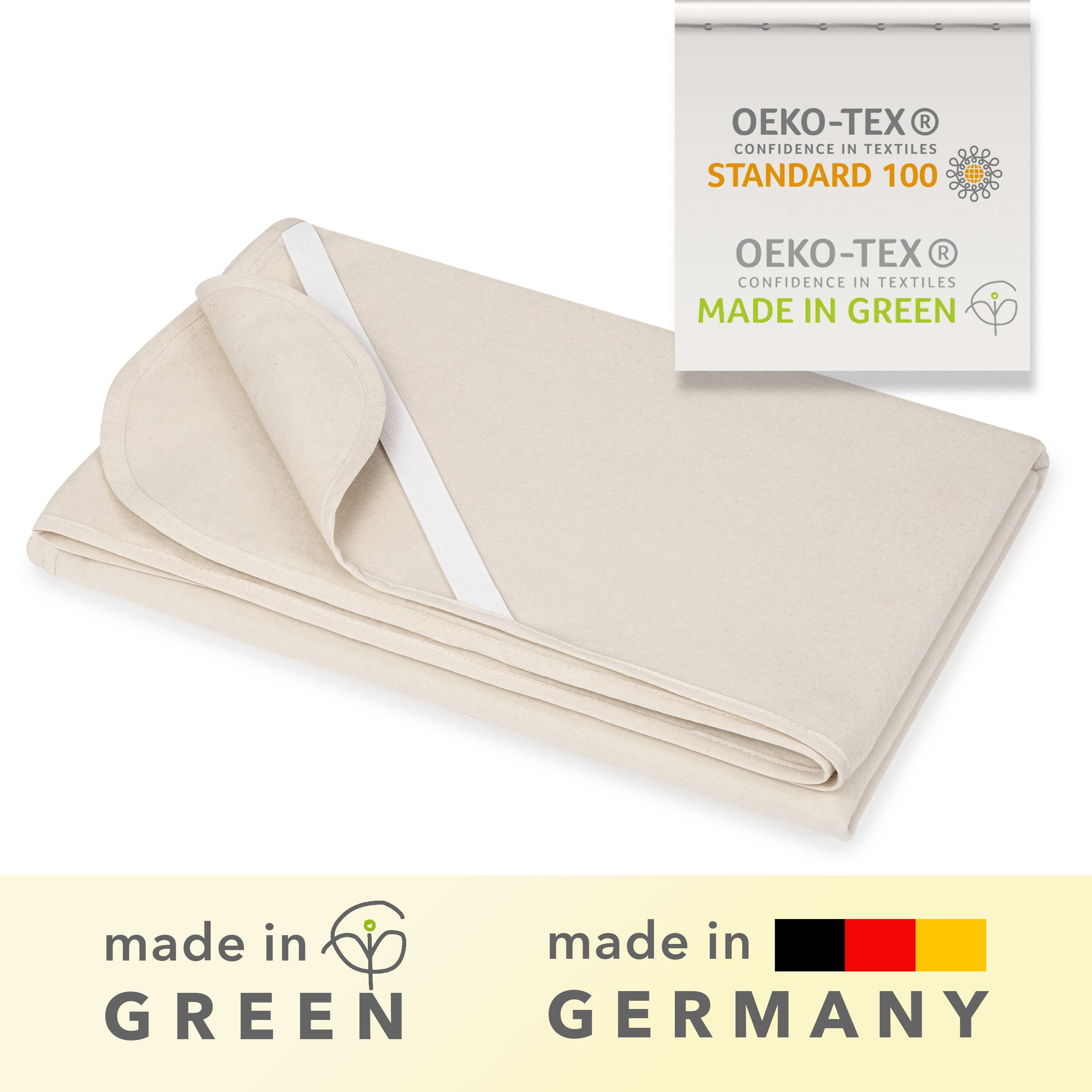 Matratzenschoner Molton, viele Größen, 100% atmungsaktive Baumwolle, made i günstig online kaufen