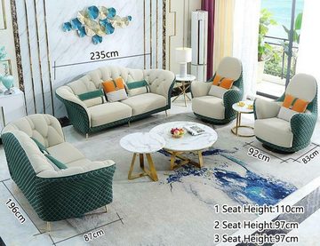 JVmoebel Sofa Luxus große Sofagarnitur 3+2+1+1 Sitzer Modernes Design Neu, Made in Europe
