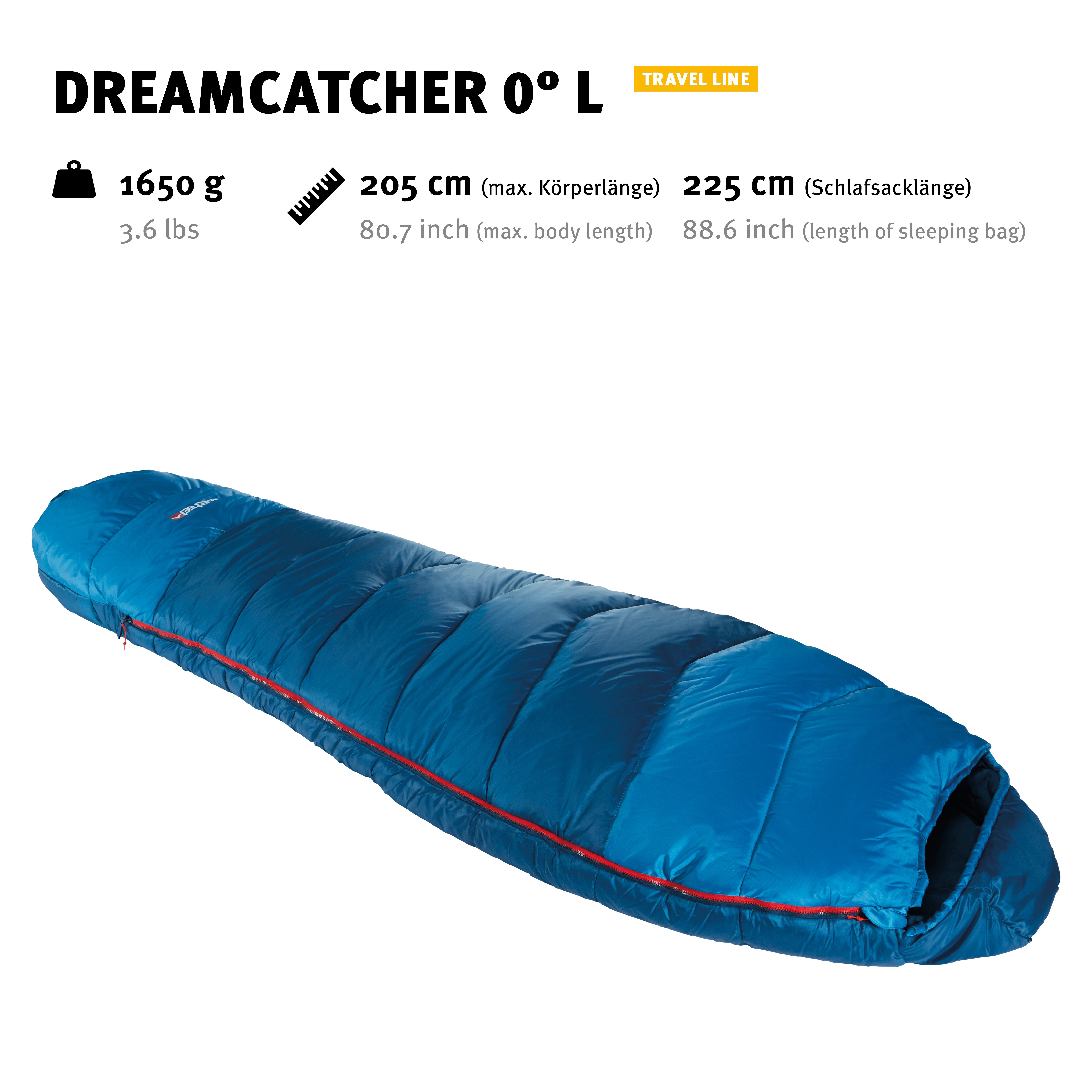 Wechsel Tents Deckenschlafsack 0° blau L, Dreamcatcher PFC-frei
