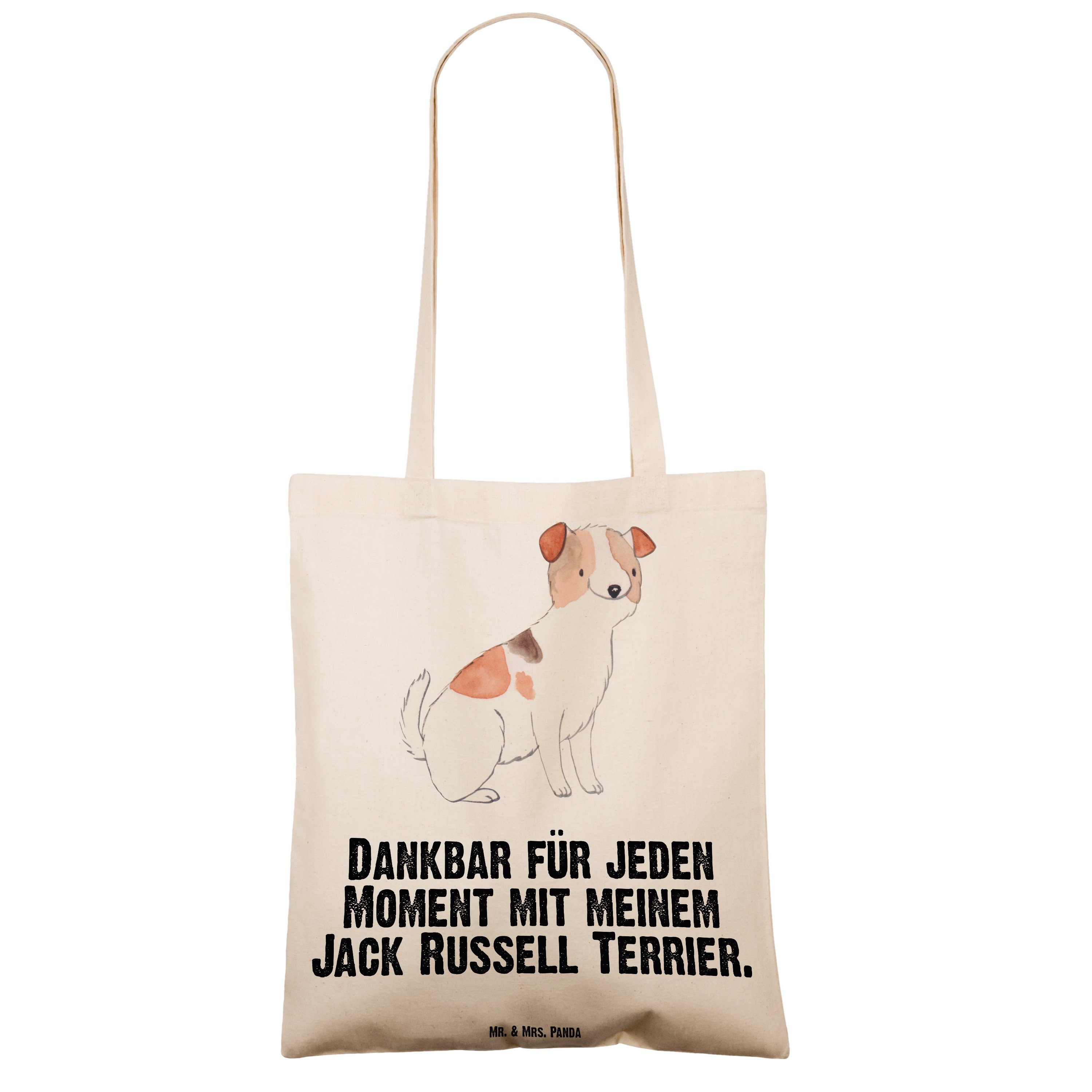 - Tragetasche Terrier Beuteltasche, & Transparent Mrs. Moment (1-tlg) - Mr. Panda Jack S Russell Geschenk,