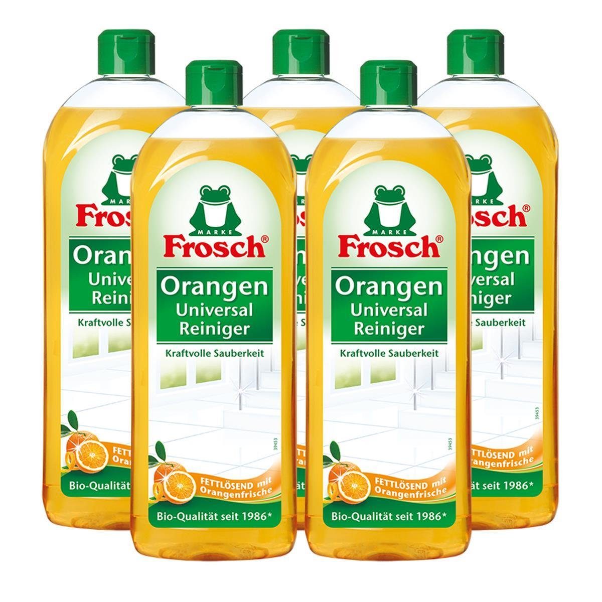 5x Frosch Orangen Universal Reiniger 750 ml Allzweckreiniger