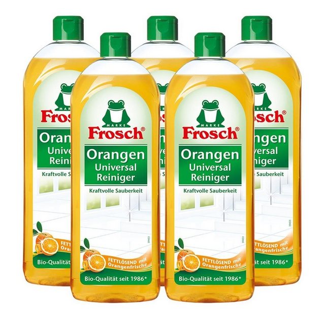 FROSCH 5x Frosch Orangen Universal Reiniger 750 ml Allzweckreiniger