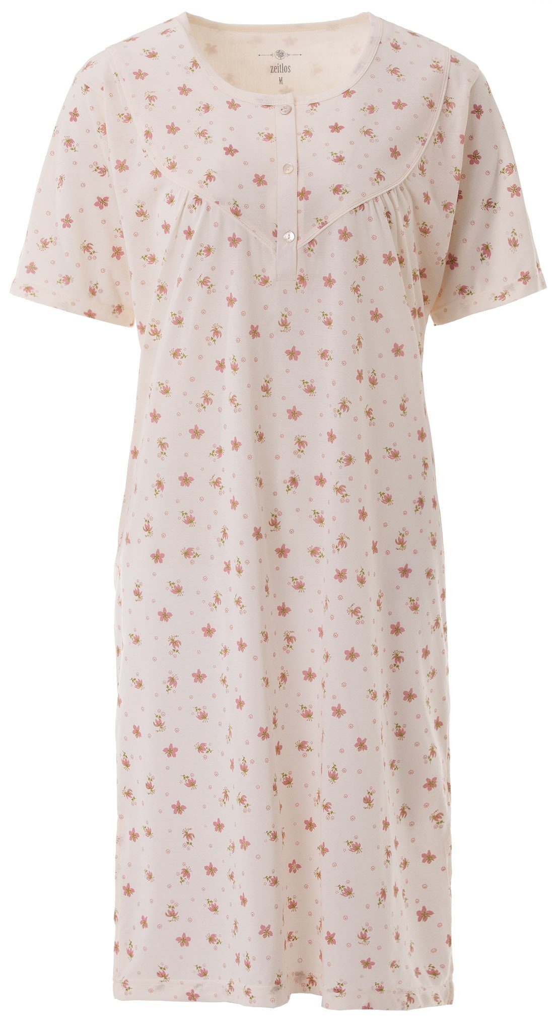 zeitlos Nachthemd Nachthemd Kurzarm - Blumen günstig online kaufen