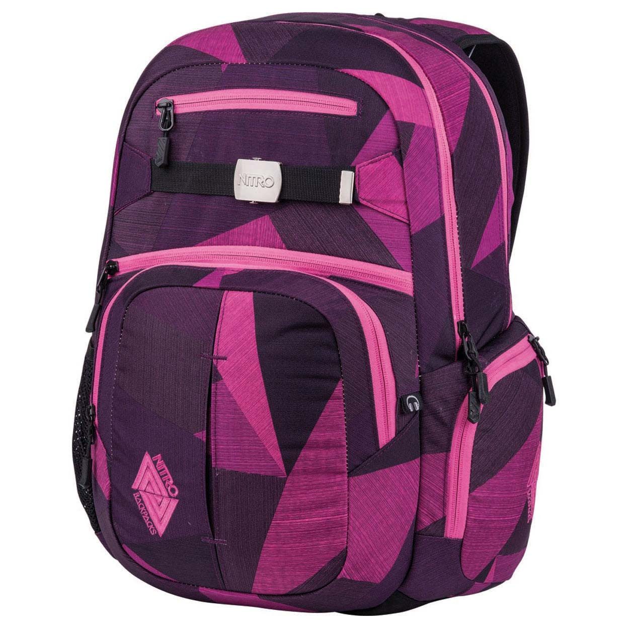 NITRO Schulrucksack Hero - Laptoprucksack 17" 52 cm (fragments purple)