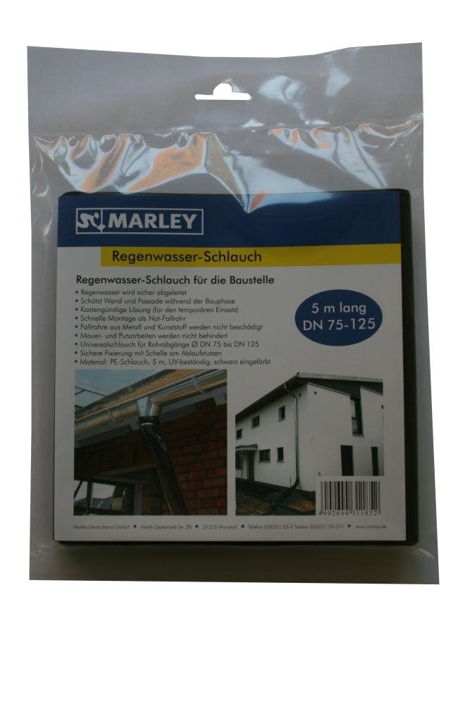 Marley Deutschland GmbH Dachrinnenreiniger Marley Regenwasserschlauch DN 75-125, schwarz, 5