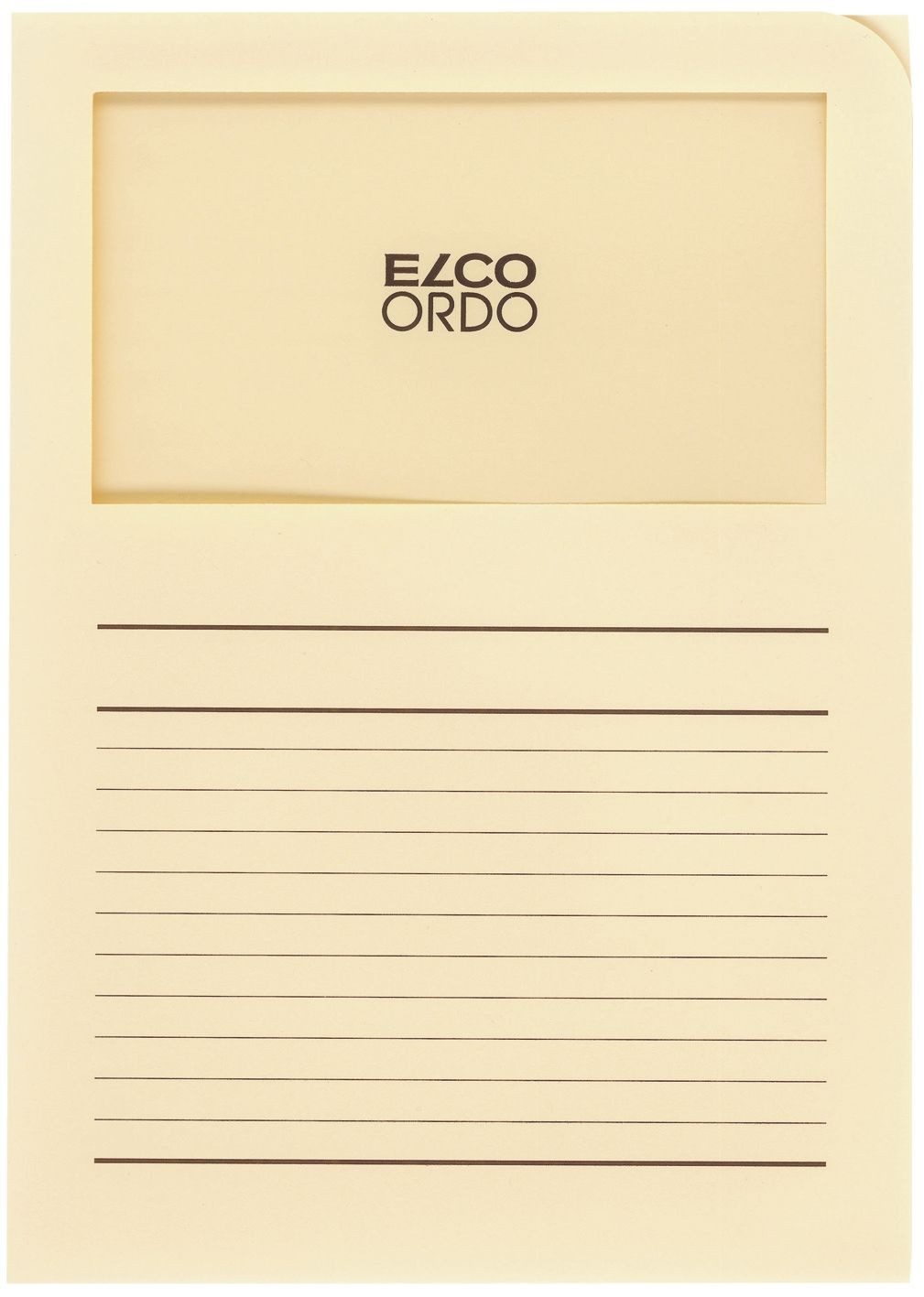Organisationsmappe Sichtmappen Ordo classico - hellchamois 120g 100 Stück Sichtfenster un