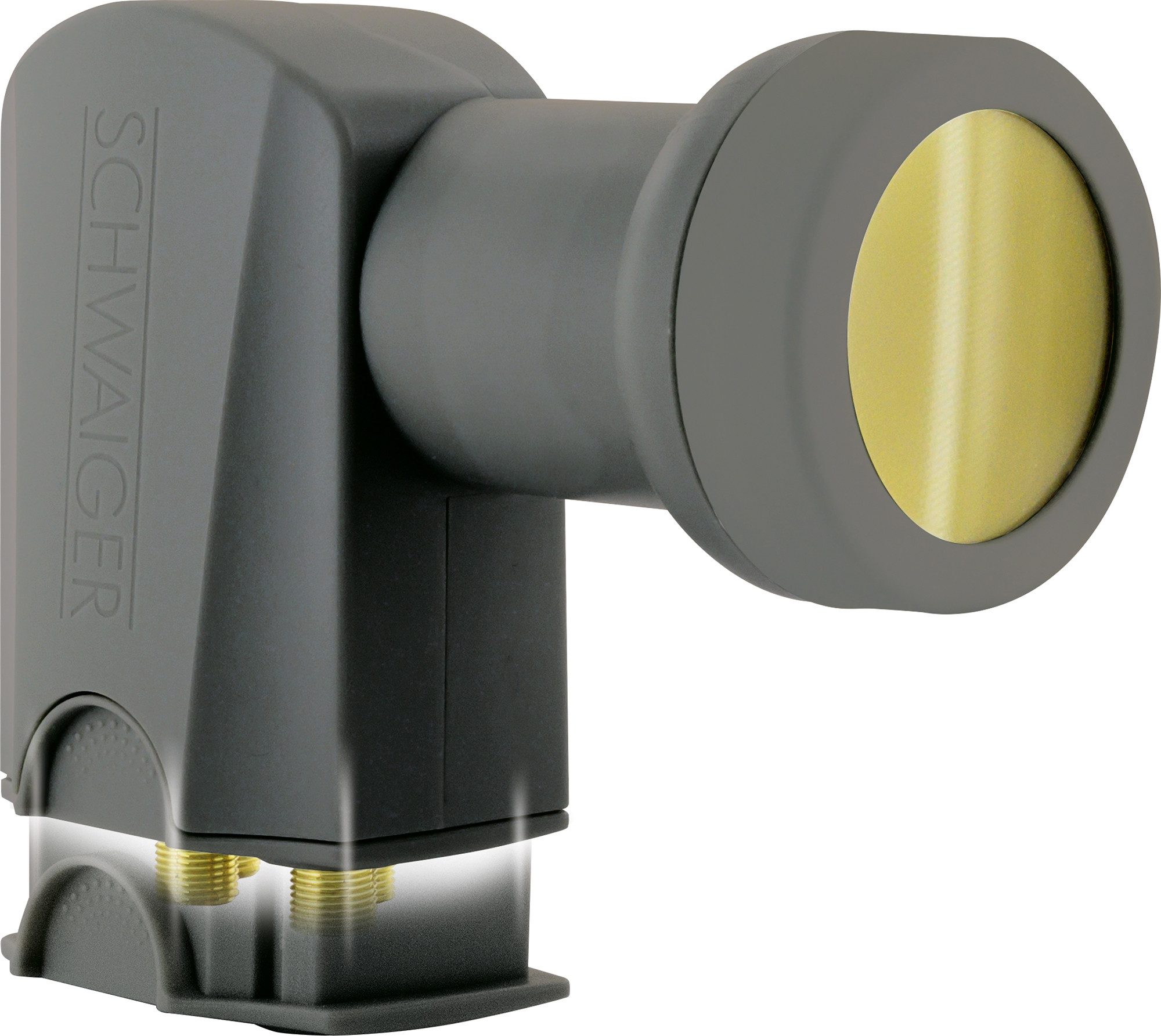 Schwaiger 714401 Universal-Quattro-LNB (für 4 Teilnehmer, herausziehbare Wetterschutzabdeckung, anthrazit)