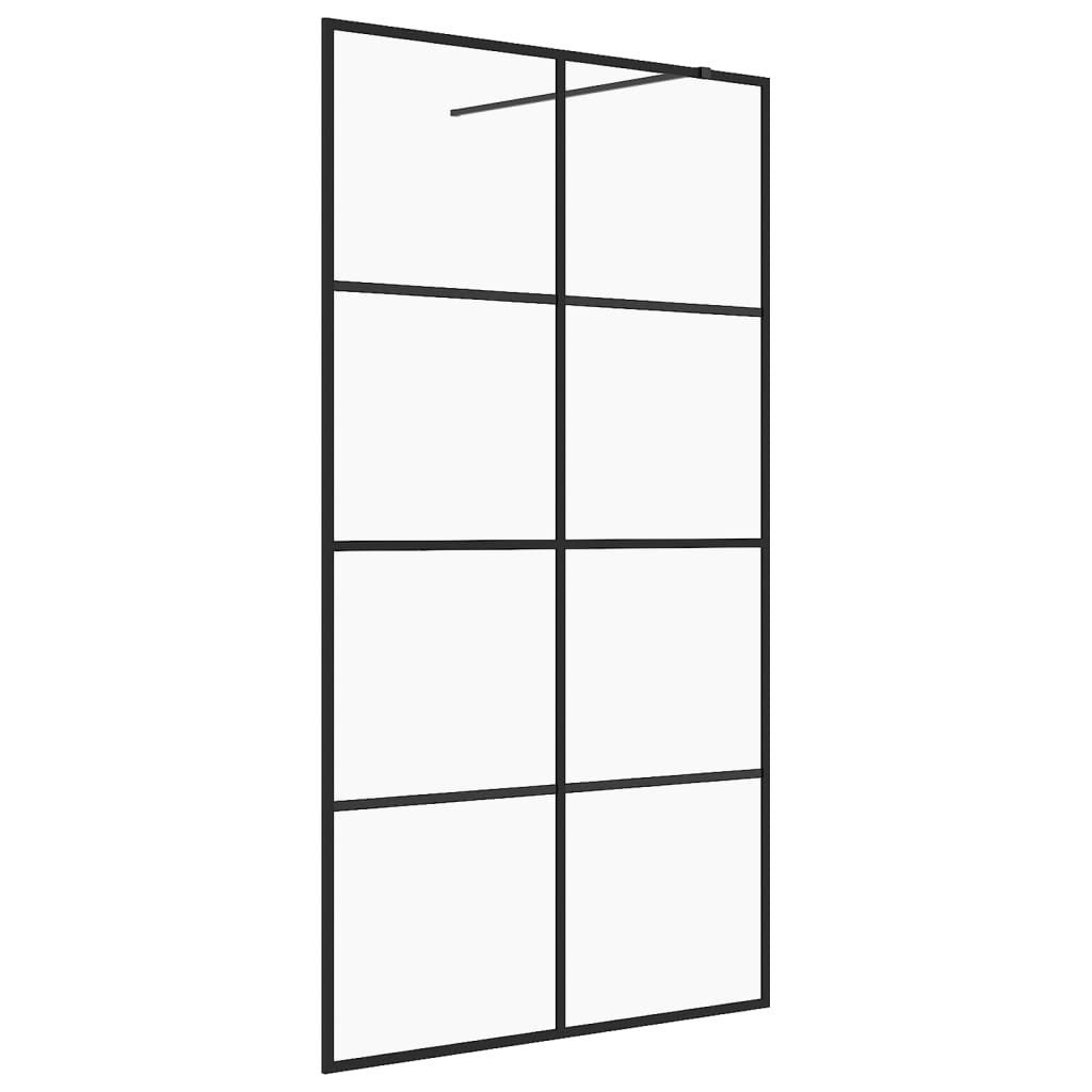 vidaXL Duschwand 115 x 195 cm Walk In Duschwand für Begehbare Dusche mit Klarem ESG Gla