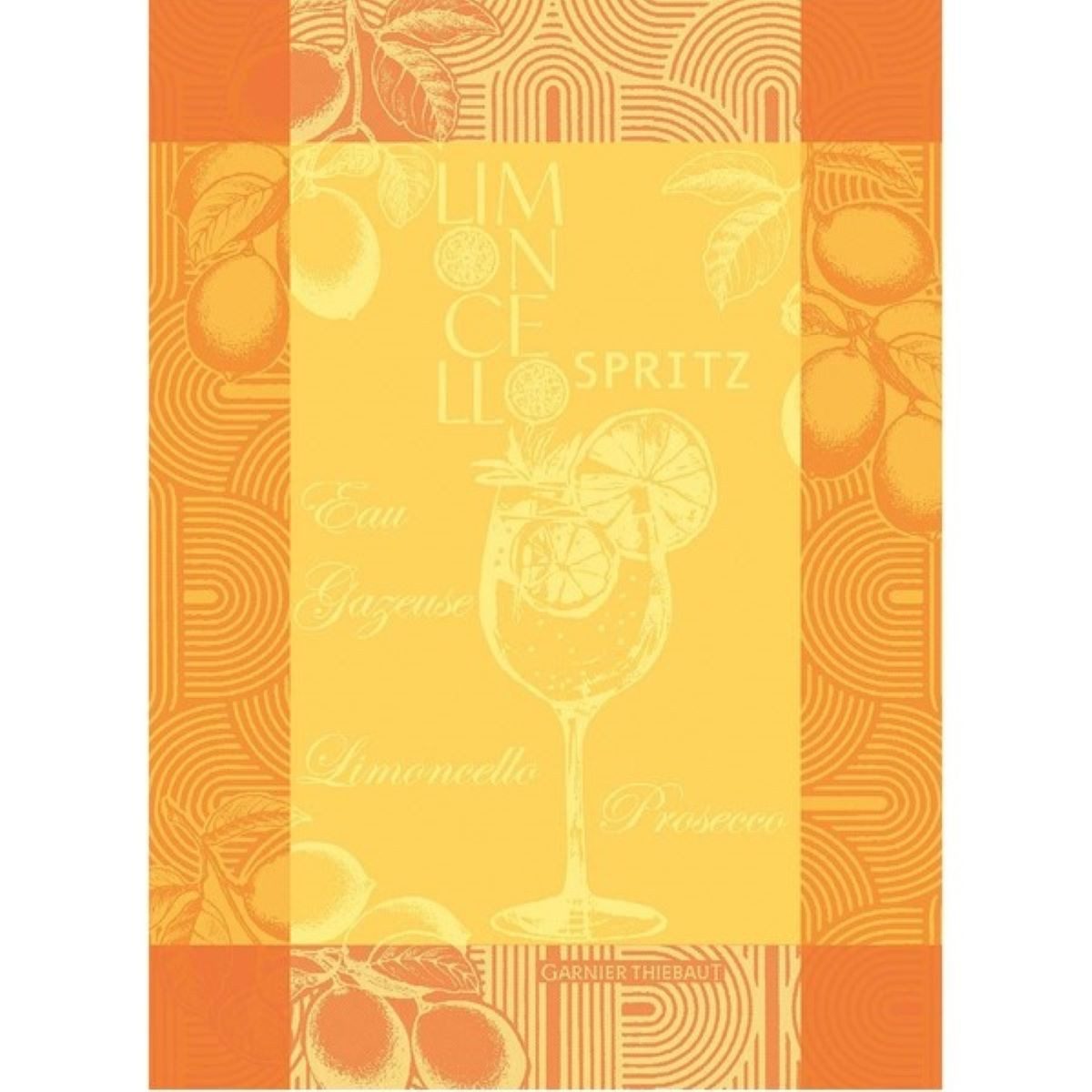 Garnier Thiebaut Geschirrtuch Geschirrtuch Limoncello Spritz Soleil 56x78 cm, (1-tlg., 1 x Geschirrtuch), jacquard-gewebt