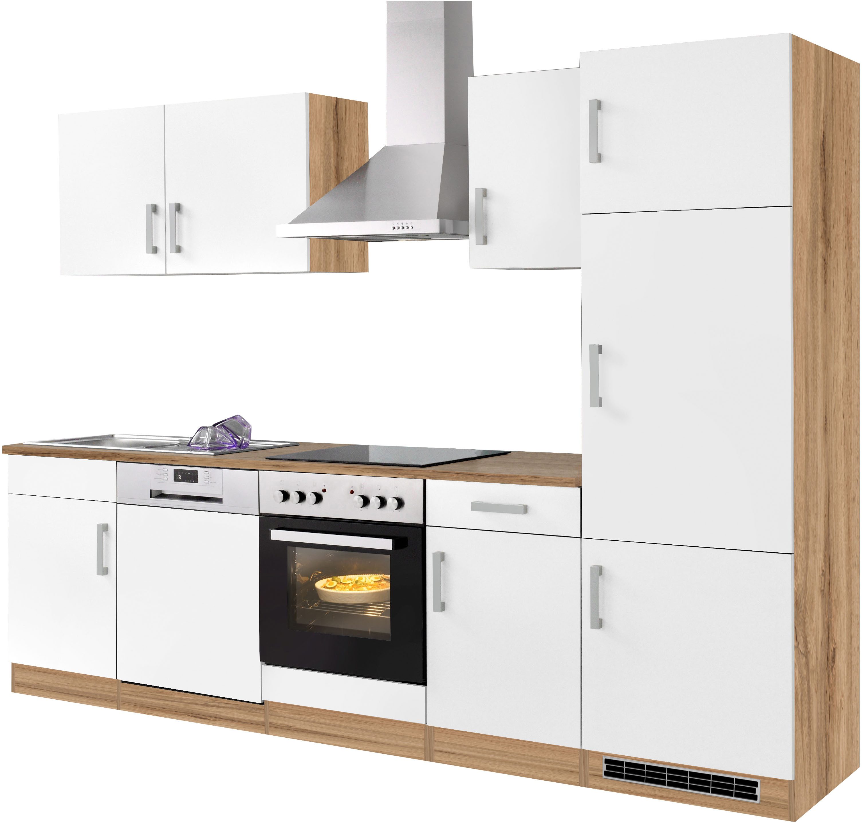 KOCHSTATION Küchenzeile KS-Toronto, Breite 280 cm, günstig online kaufen