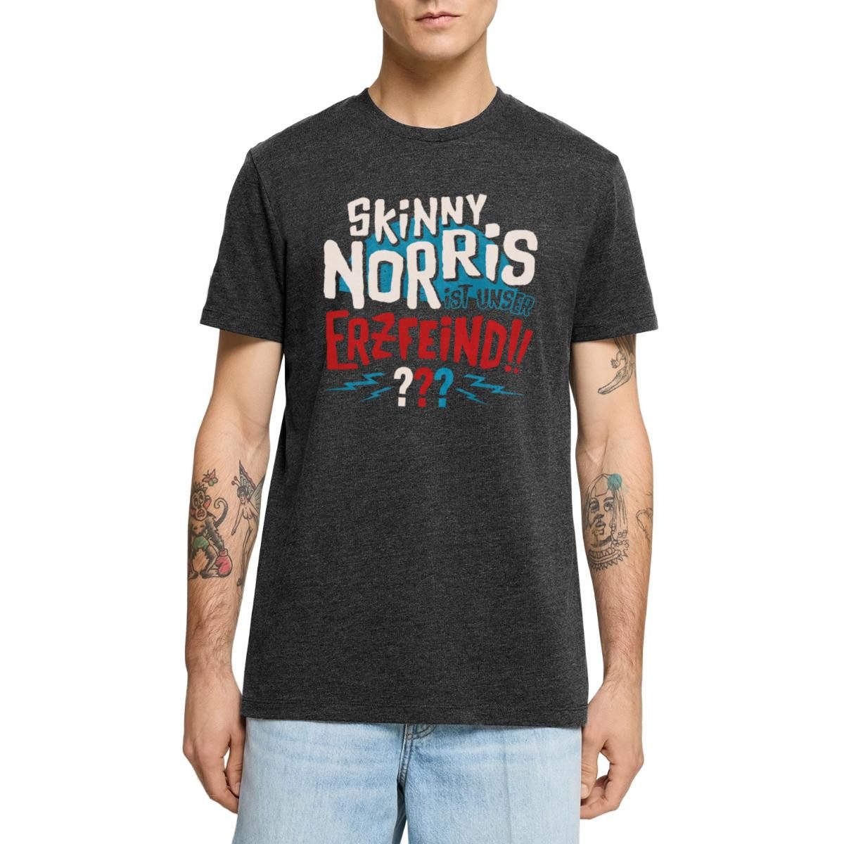 T-Shirt Die Drei Fragezeichen Skinny Norris Männer Premium T-Shirt