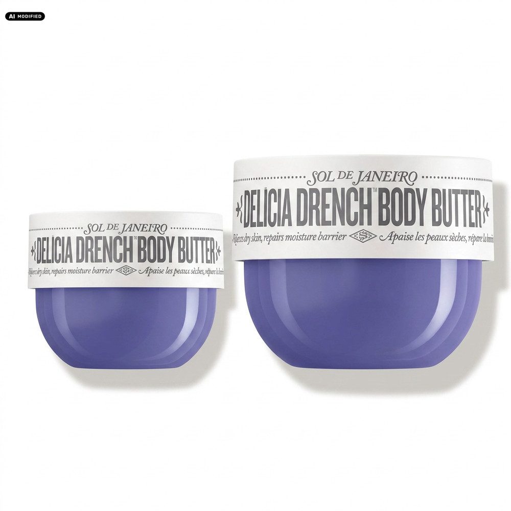 Sol de Janeiro Körpercreme Sol de Janeiro Delícia Drench Body Butter Pflege Duo, Reisegröße und Fullsize für intensive Körperpflege kombiniert
