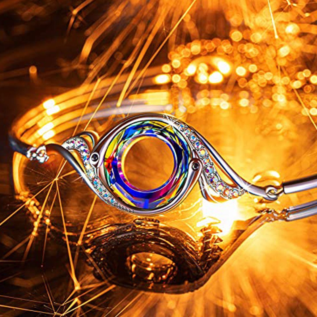 Armband Kristallen, Armband Armband, mit Kristall-Phoenix-Armband Verstellbares Haiaveng