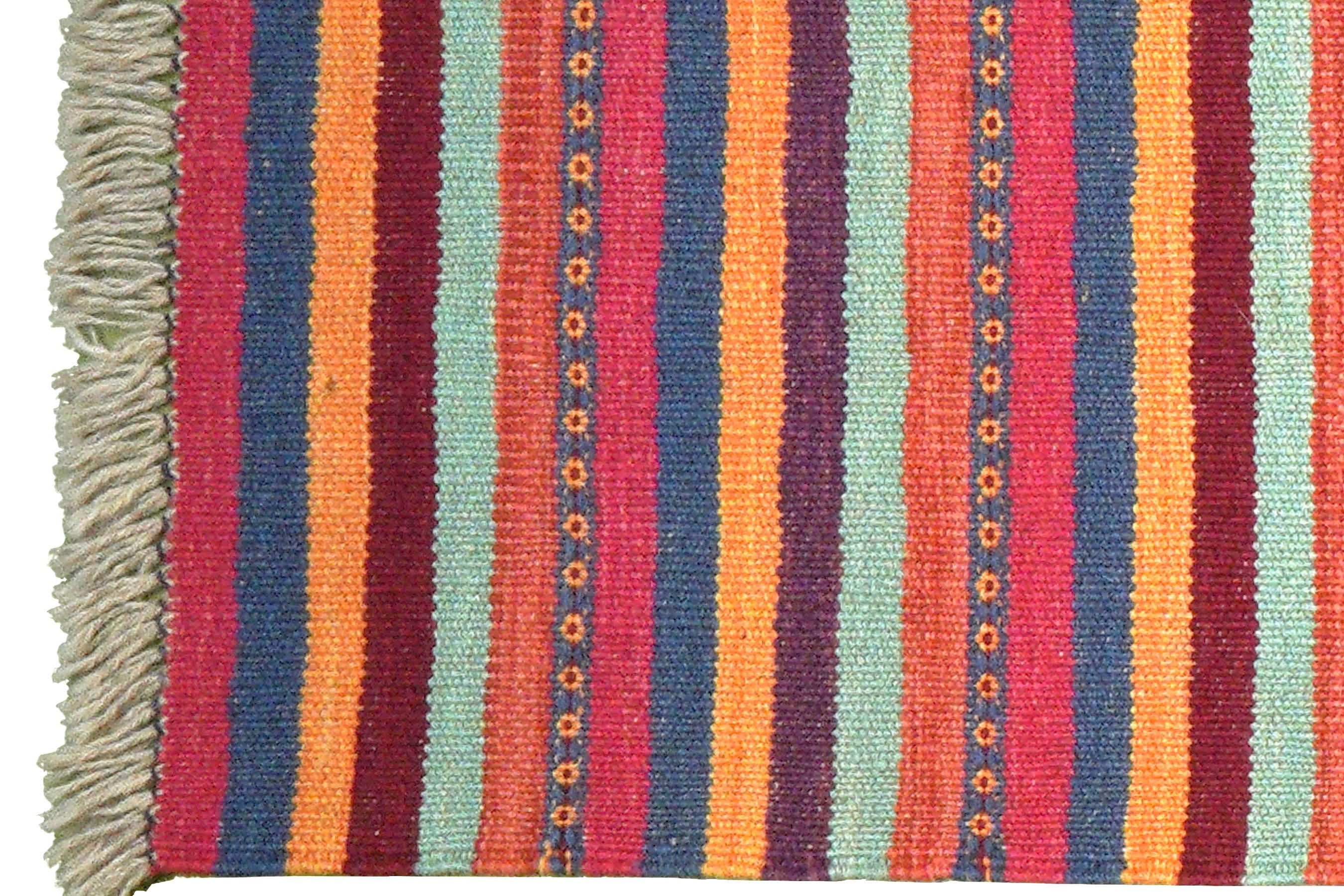 Rugtales Teppich Kelim Gashgai 204x62cm, Lufer, Handgemachtes Unikat, nachhaltig und fair gefertigt